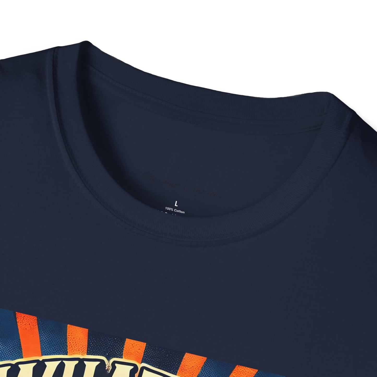 Orange and Navy What Up Doe Unisex Softstyle T-Shirt