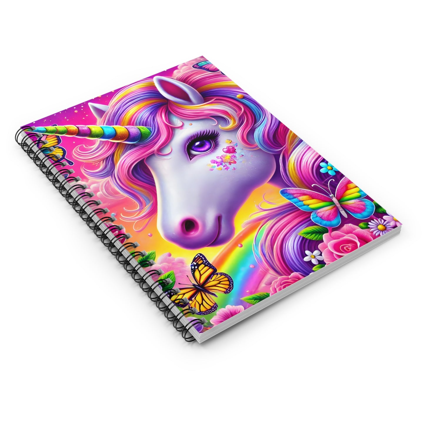 Vibrant Unicorn Spiral Notebook - Ruled Line