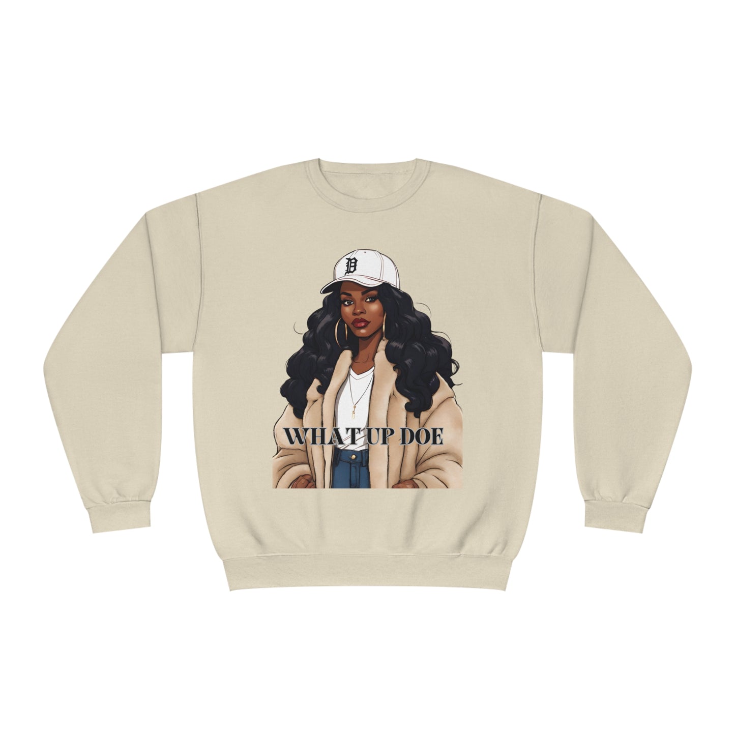 What Up Doe Unisex NuBlend® Crewneck Sweatshirt