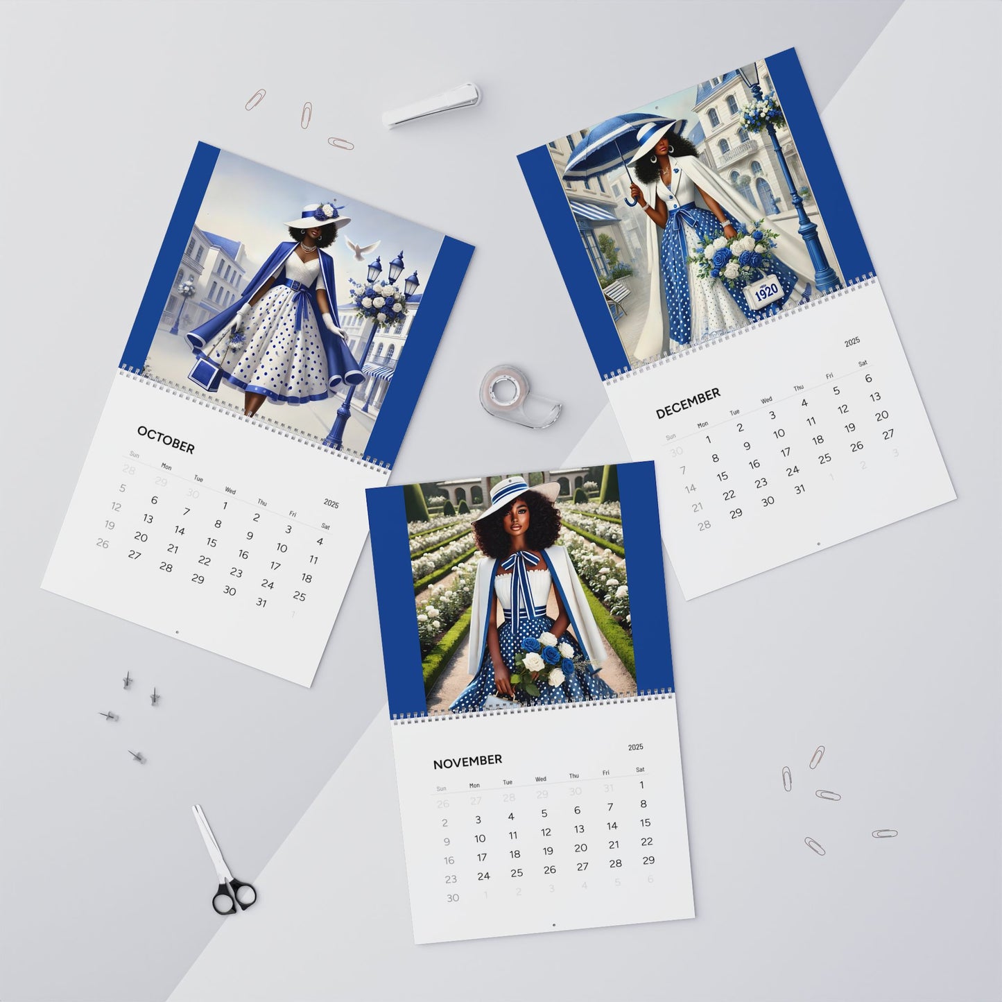 Finer Wall Calendar 2025