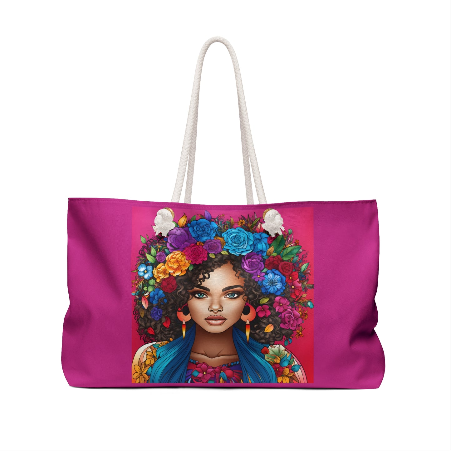 BGM Pink Floral Weekender Bag