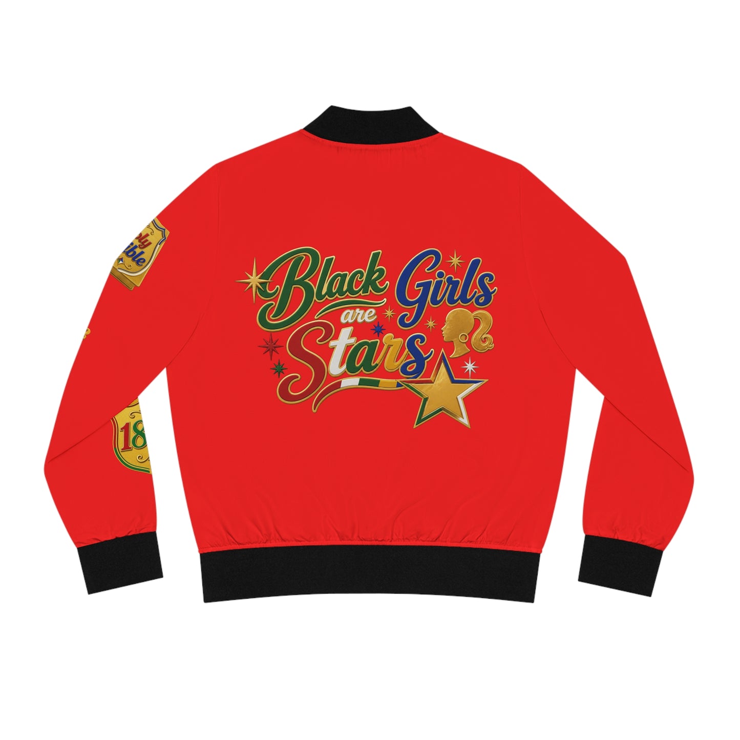 Black Girls Are Stars Bomber Jacket — Women's Graphic Jacket