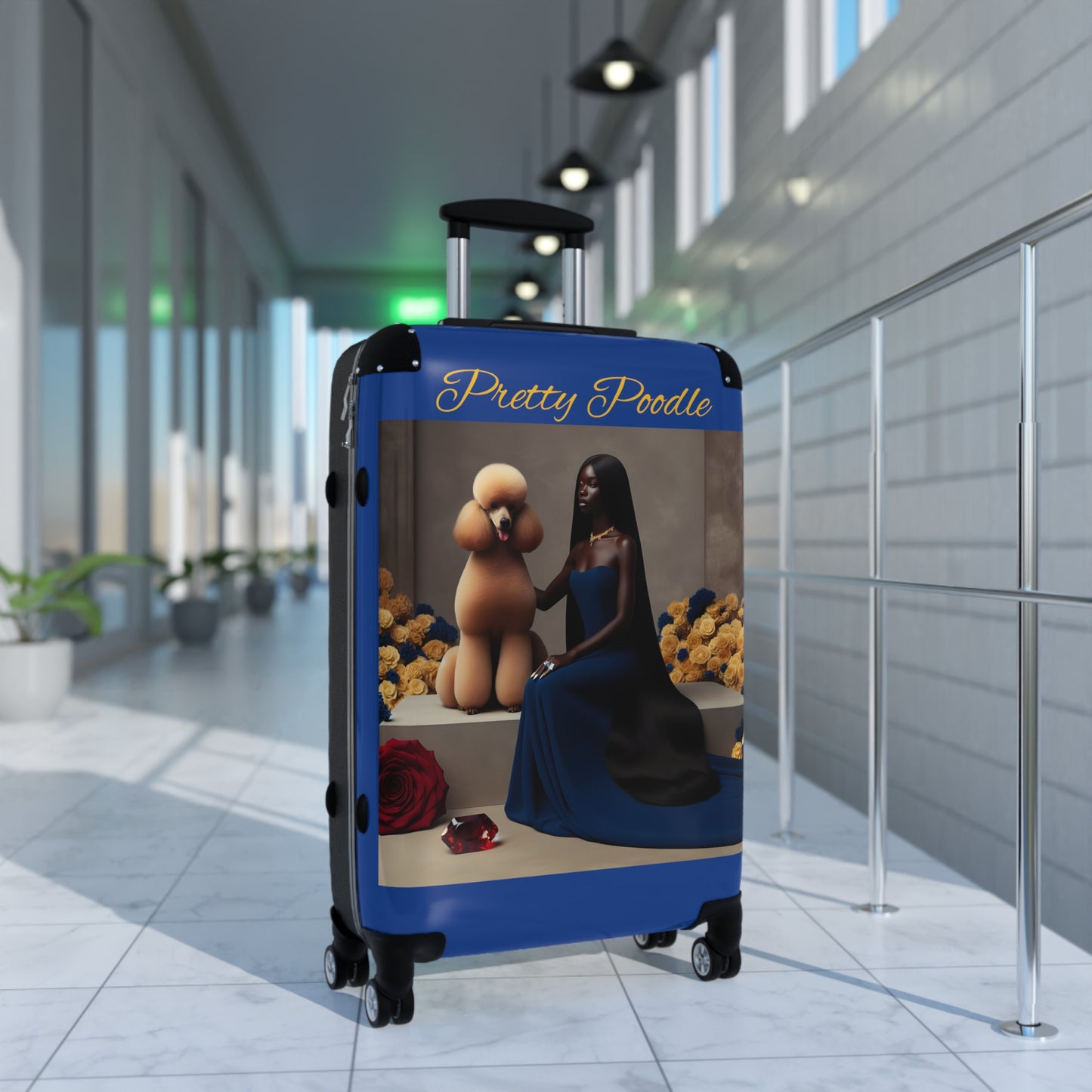 Pretty Poodle Suitcase