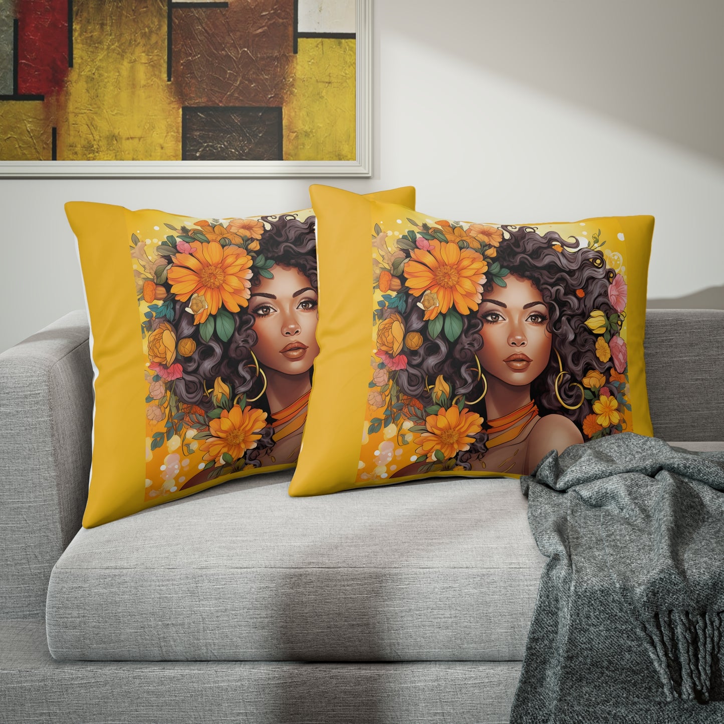 BGM Yellow Pillow Sham