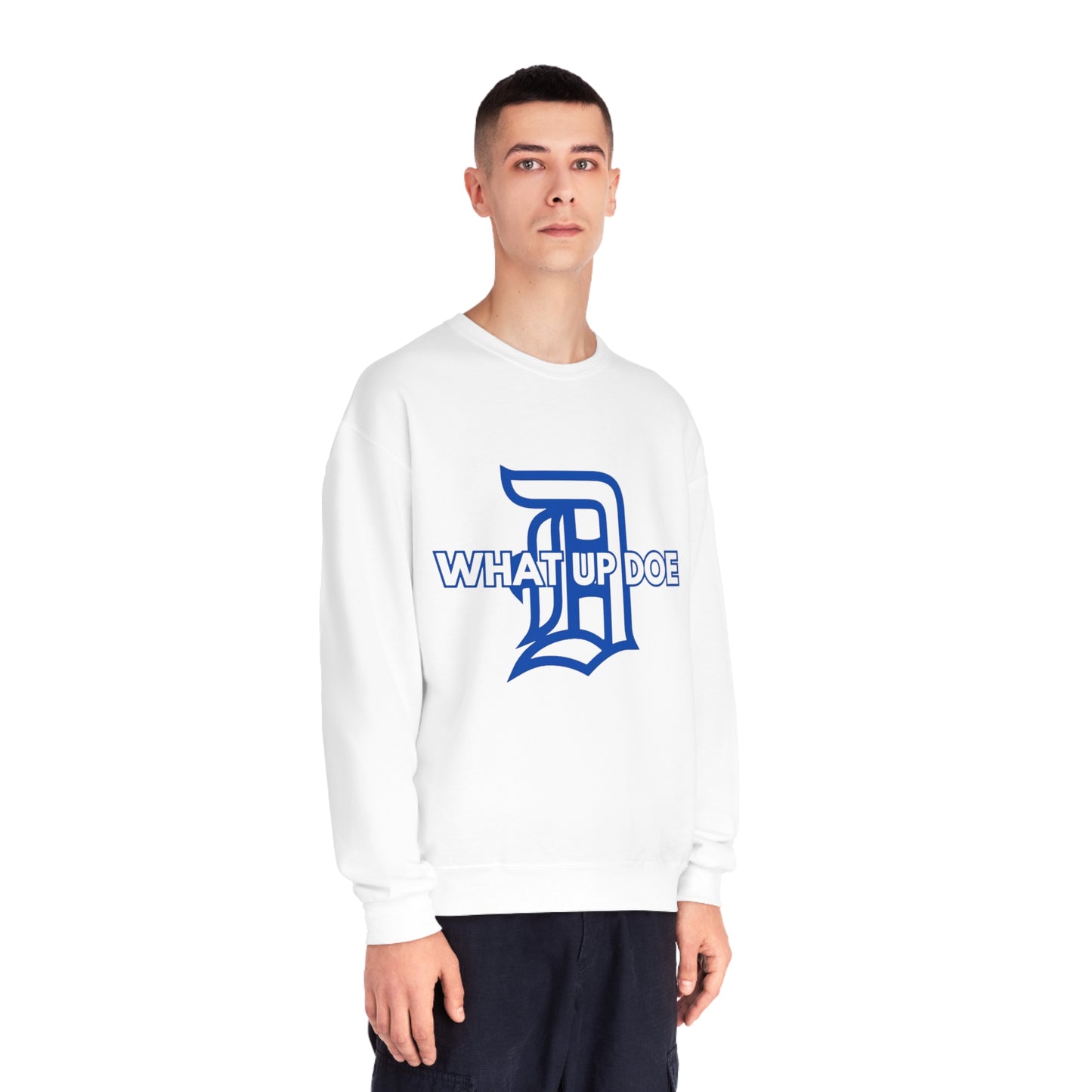 Royal Blue What Up Doe Unisex NuBlend® Crewneck Sweatshirt