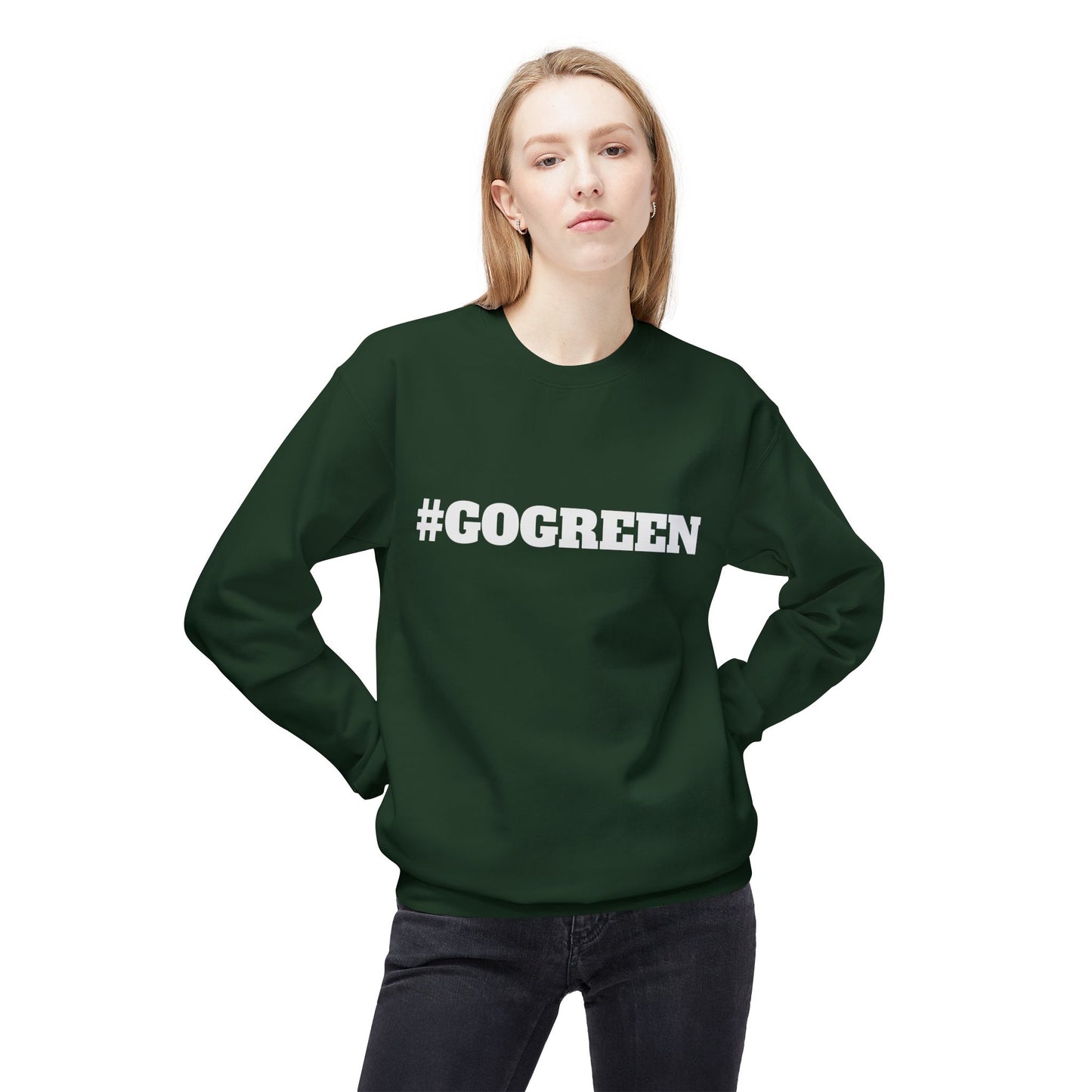 #GOGREEN Unisex Fleece Pullover