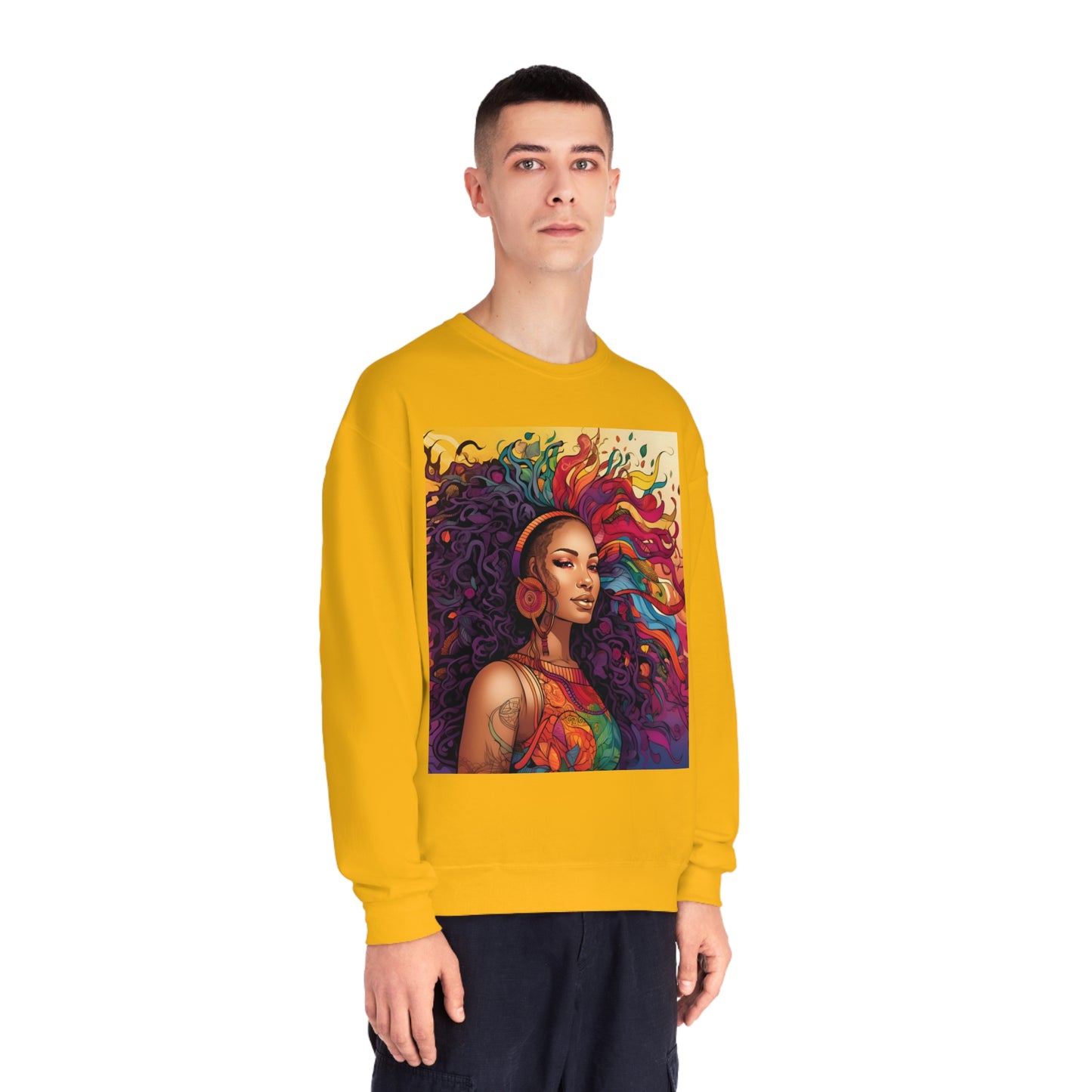 BGM Purple hair Unisex NuBlend® Crewneck Sweatshirt