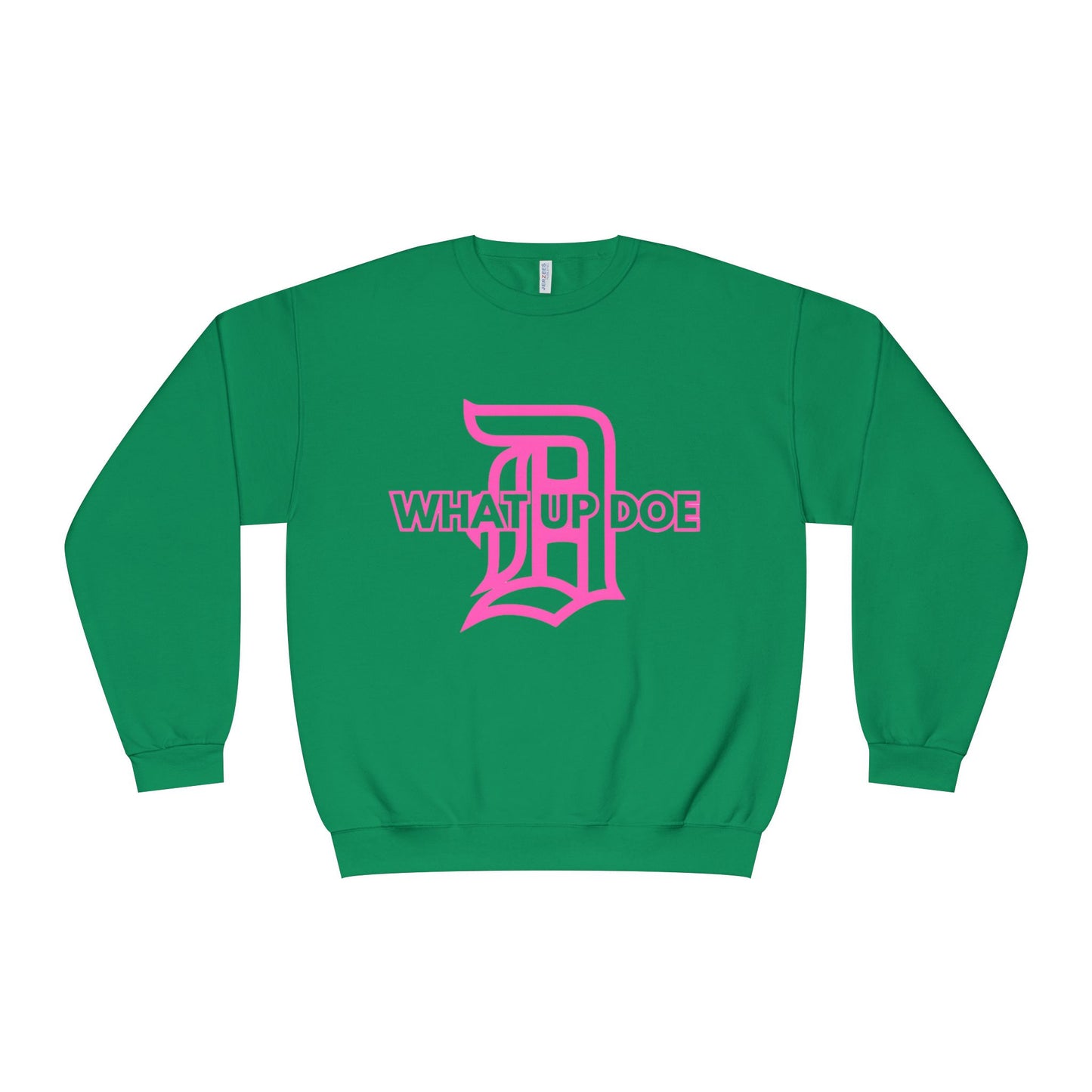 Pink What Up Doe Unisex NuBlend® Crewneck Sweatshirt
