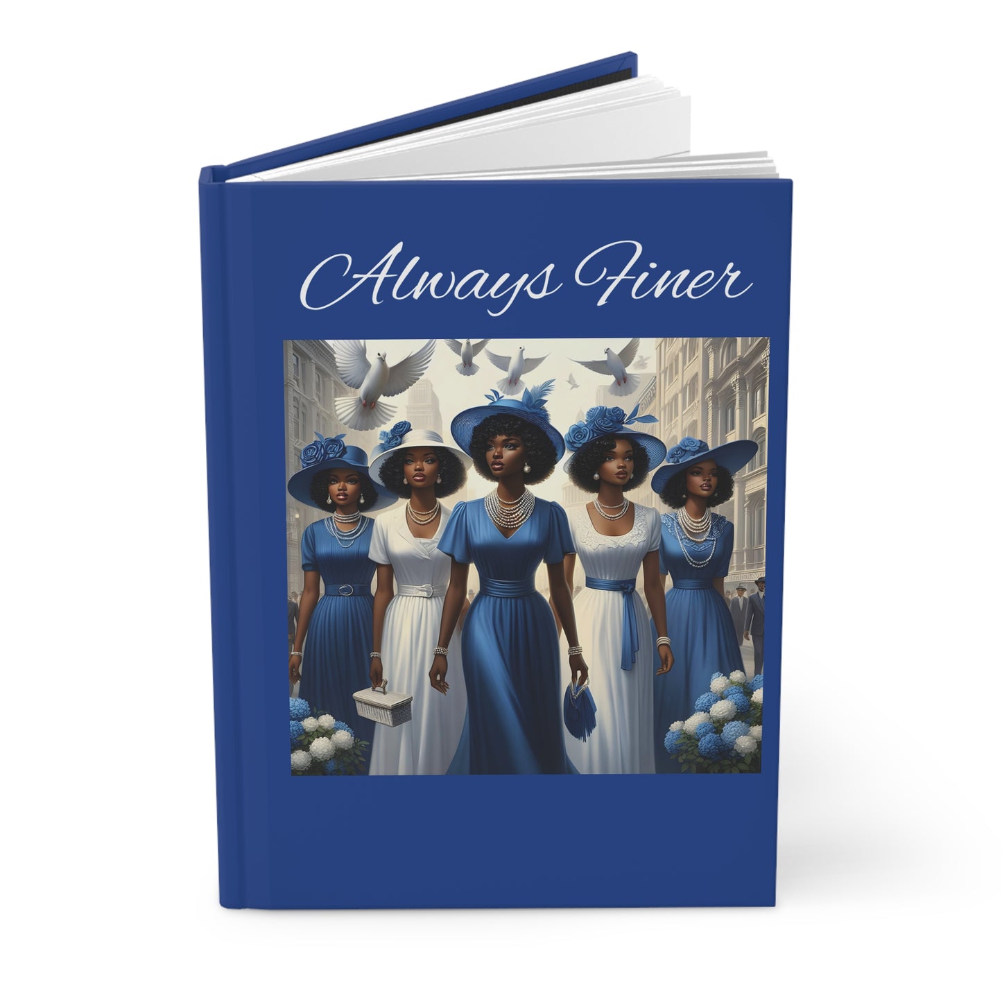 Always Finer Blue Hardcover Journal Matte