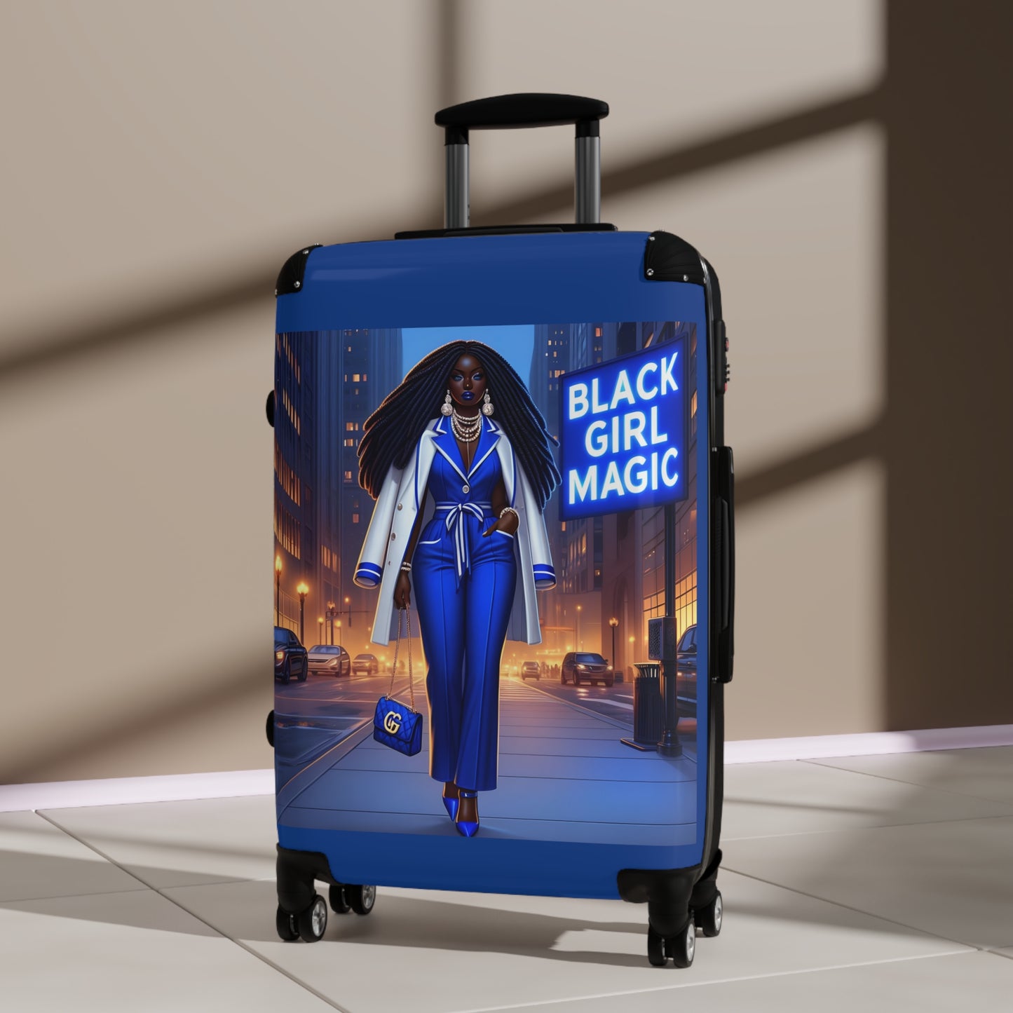Blue BGM Suitcase