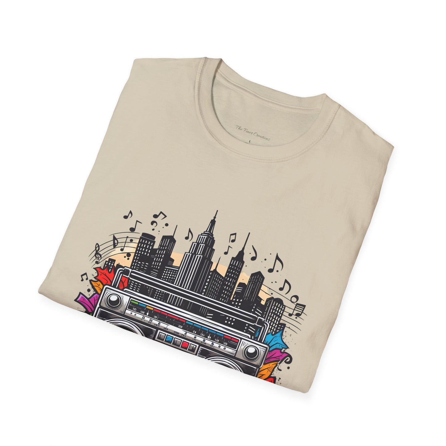 Hip Hop Boom Box Unisex Softstyle T-Shirt