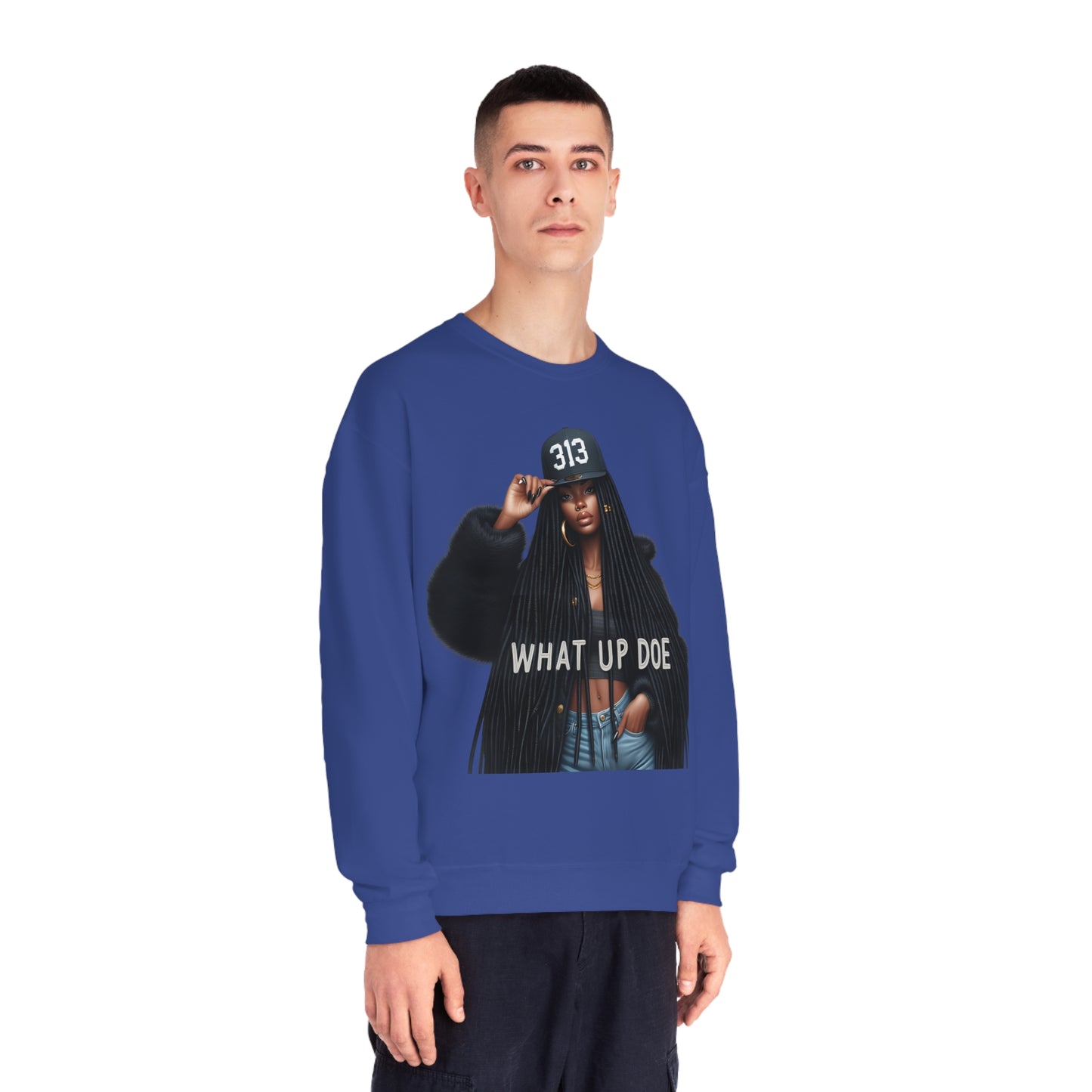 313 What Up Doe Unisex NuBlend® Crewneck Sweatshirt