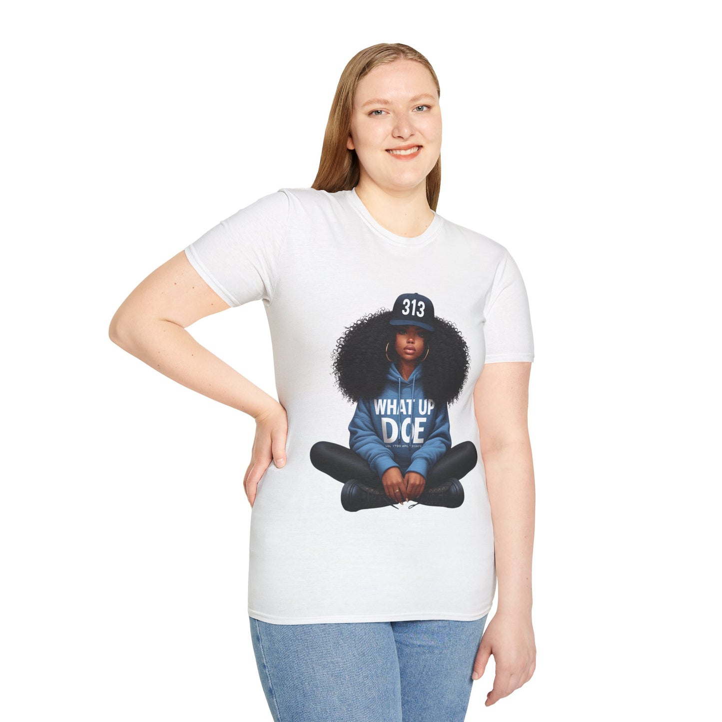 313 Detroit Girl Unisex Softstyle T-Shirt