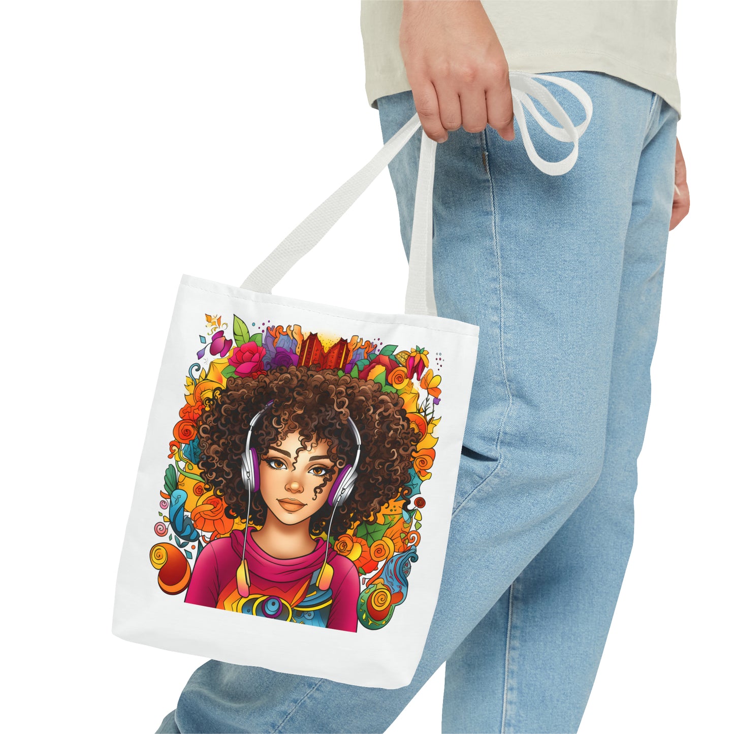 BGM Headphones Tote Bag (AOP)