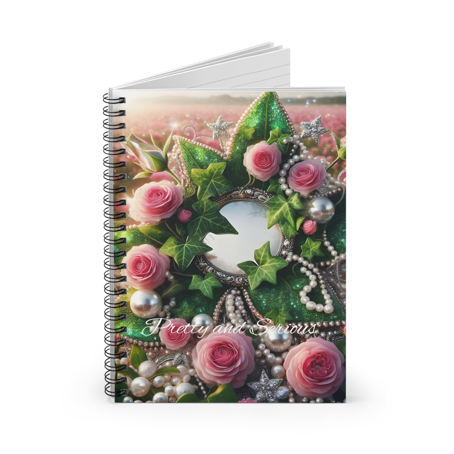 Pretty and Serious Spiral Notebook - Ruled Line