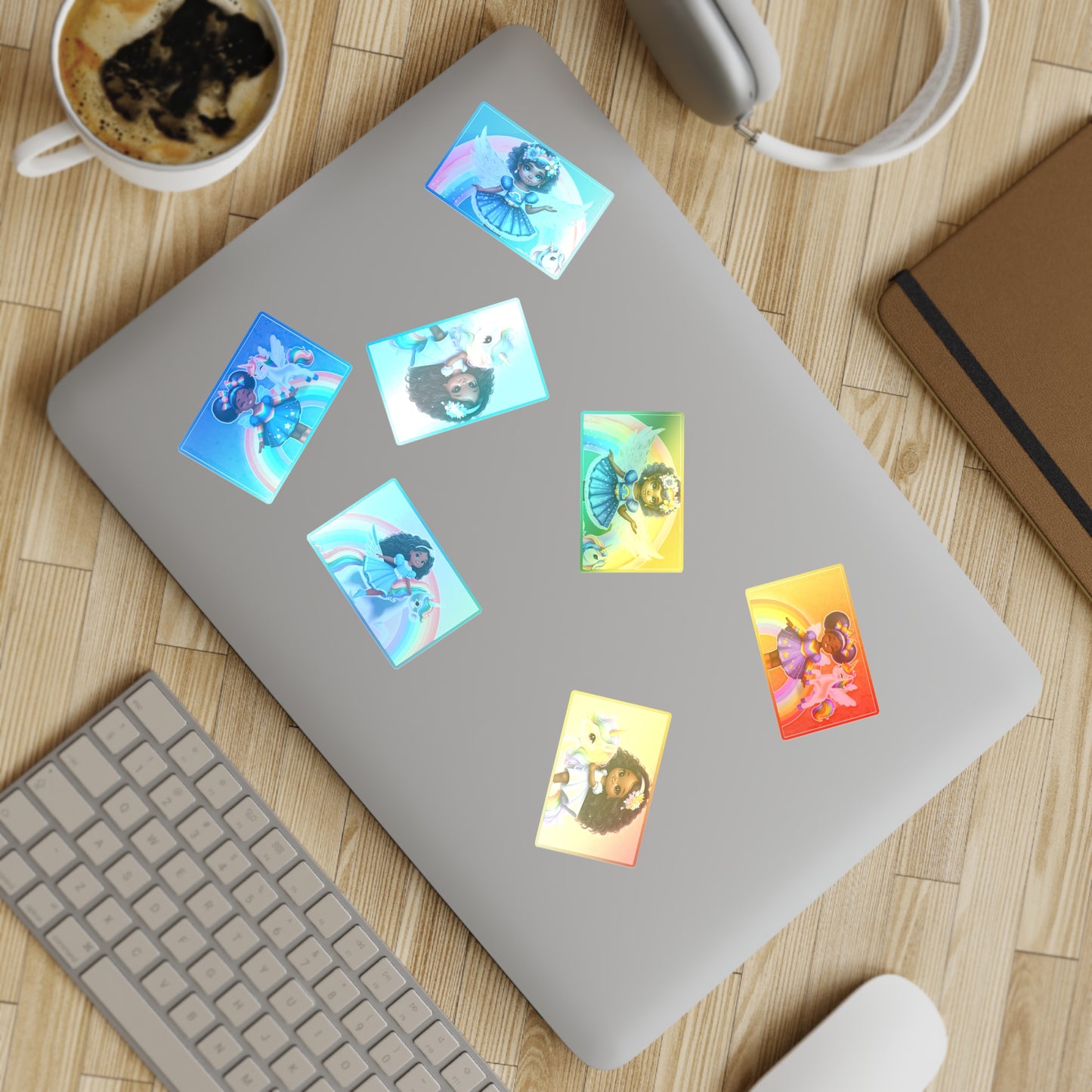 Rainbow Girl Sticker Sheet Bundle, 10pcs