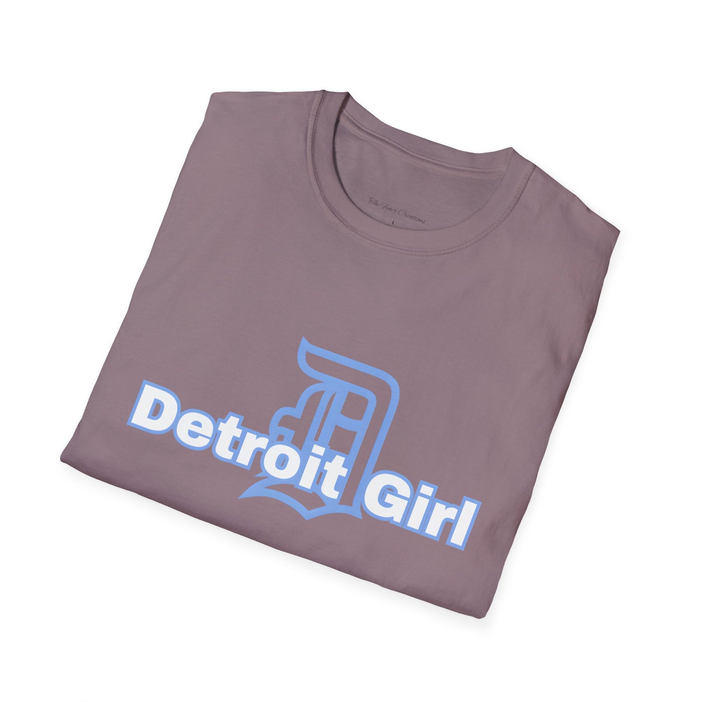 Detroit Girl Unisex Softstyle T-Shirt | Casual Fashion for Detroit Lovers, Gift for Birthdays, Holidays, and Celebrations