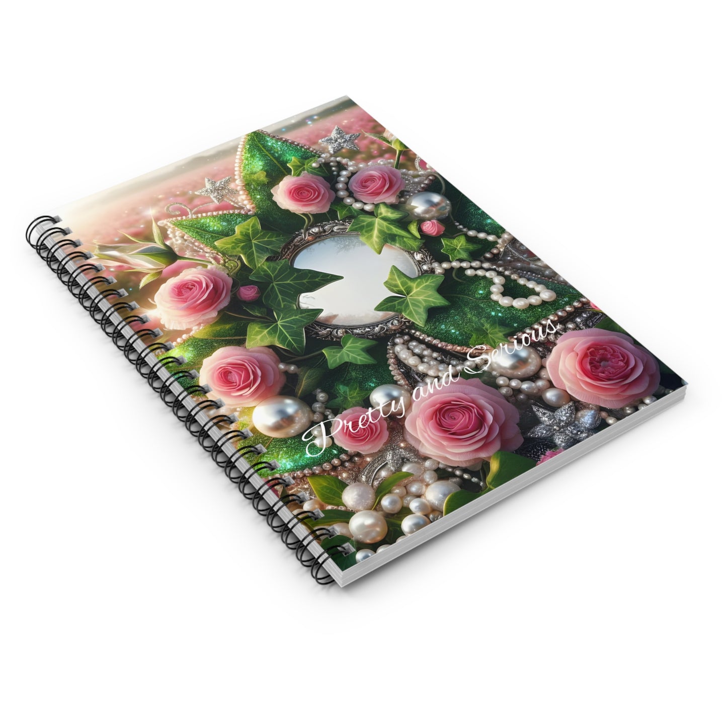 Pretty and Serious Spiral Notebook - Ruled Line