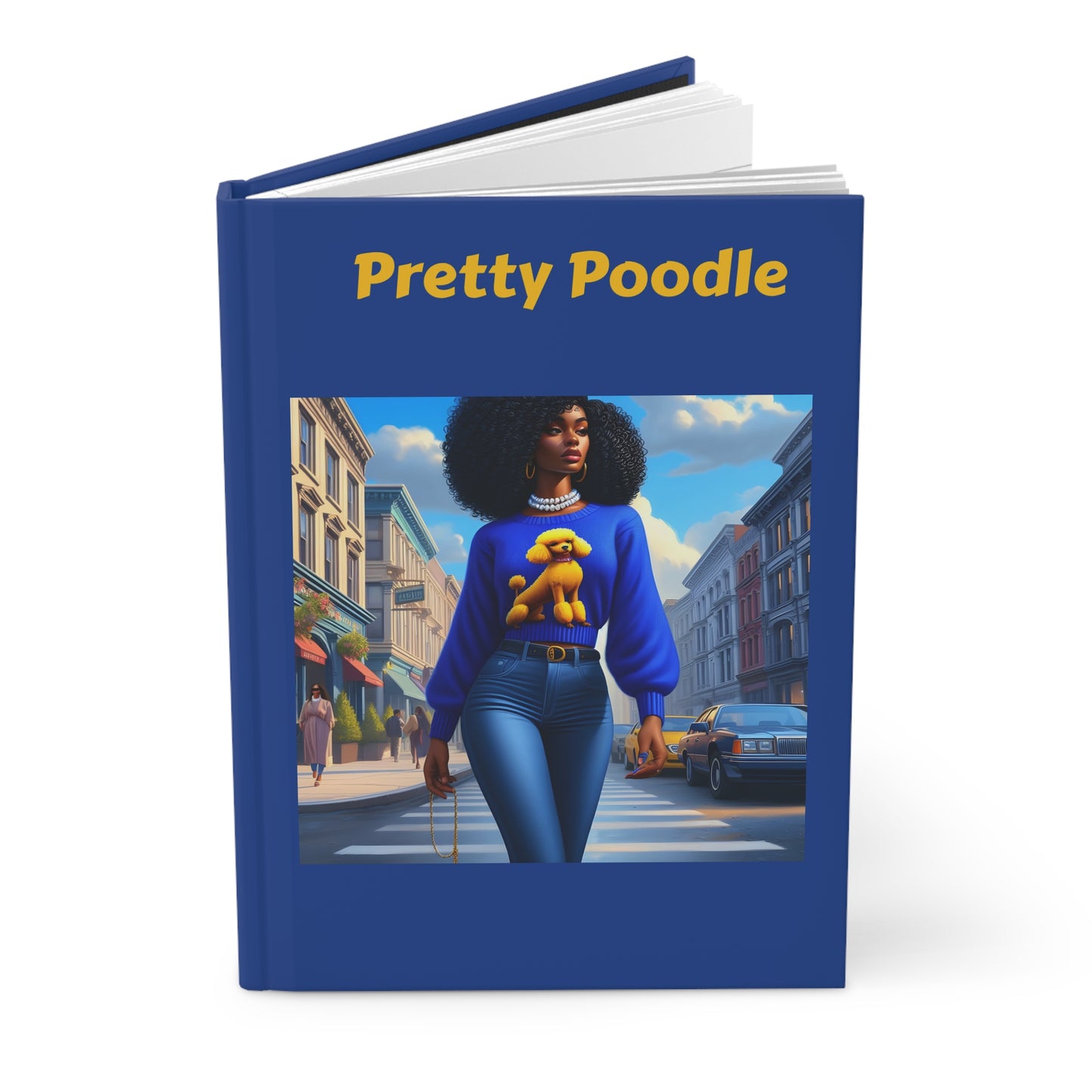 Pretty Poodle Hardcover Journal Matte