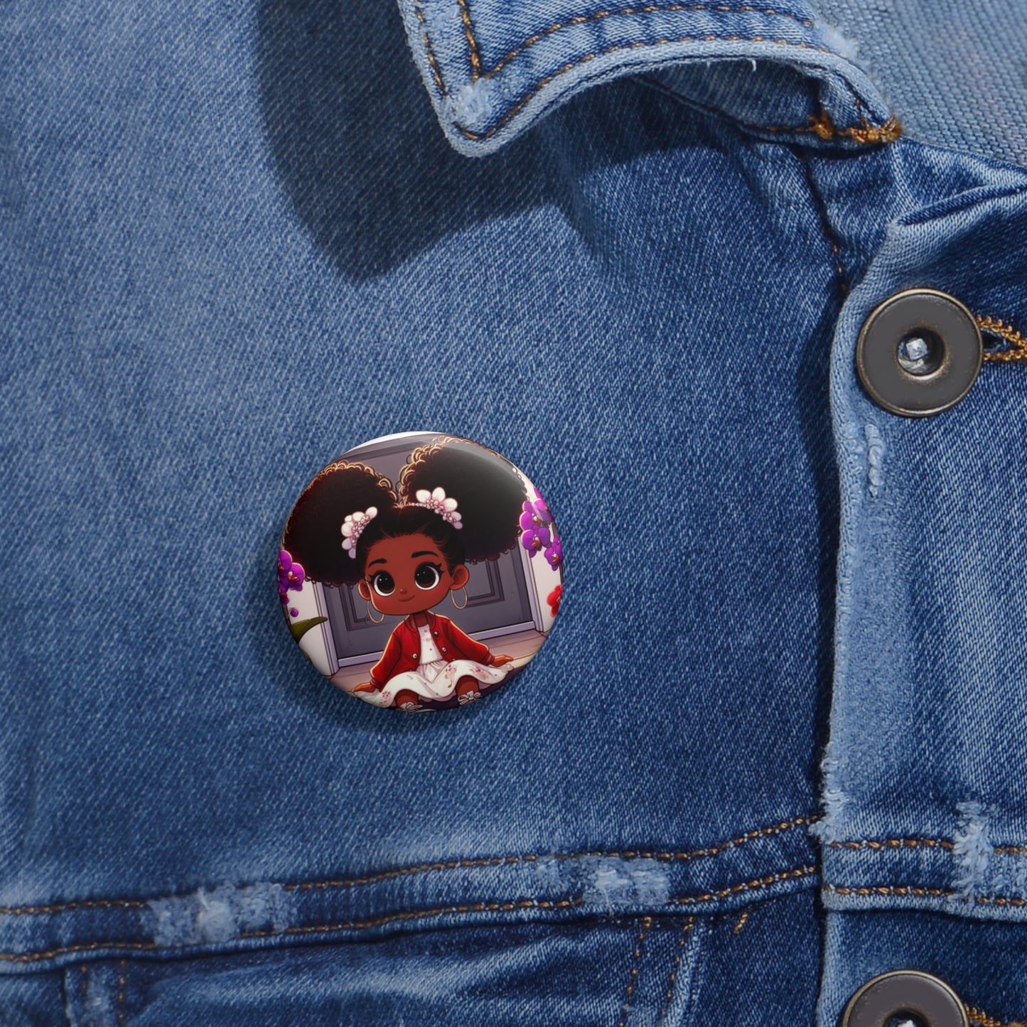 Little Diva Girl Custom Pin Buttons
