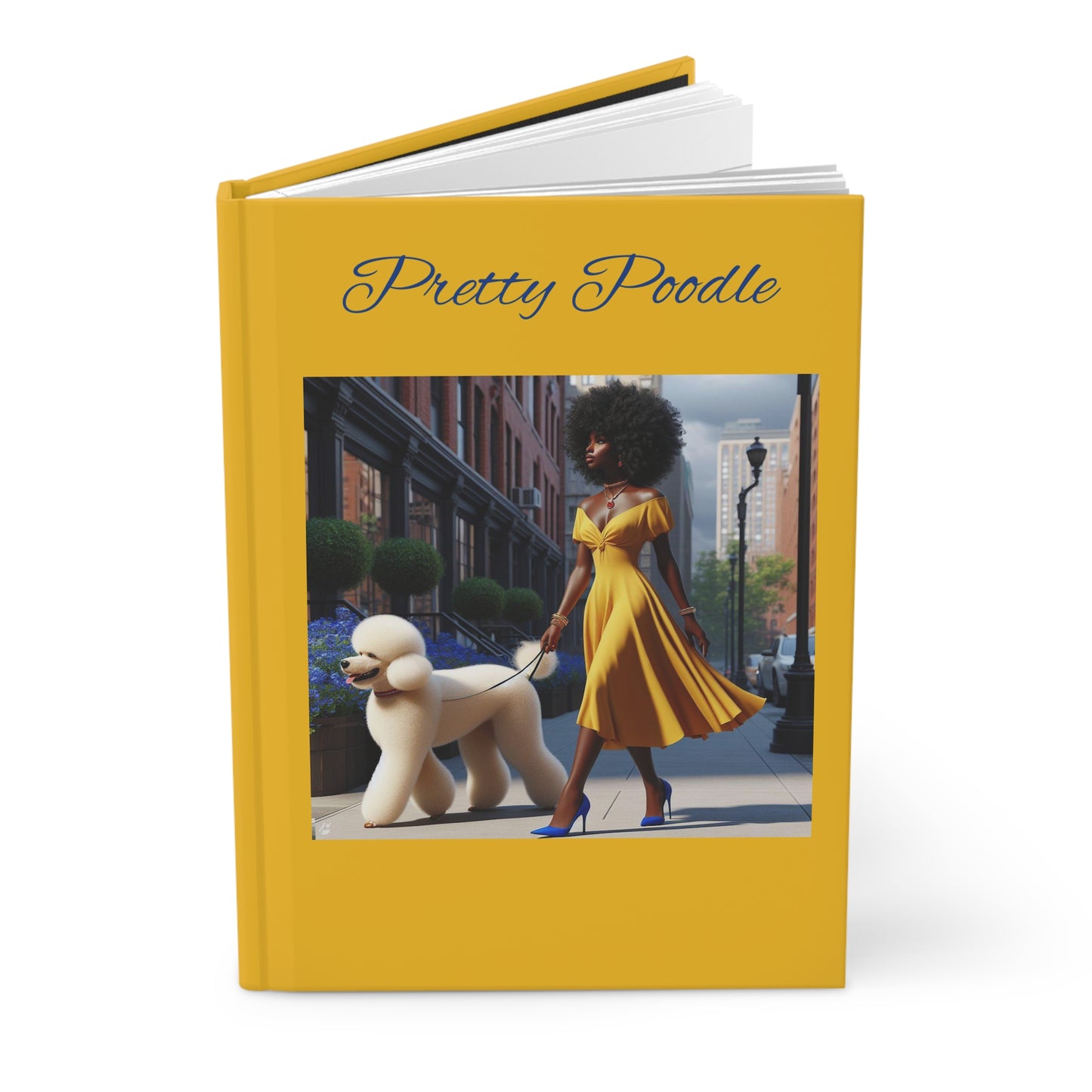 Pretty Poodle Hardcover Journal Matte