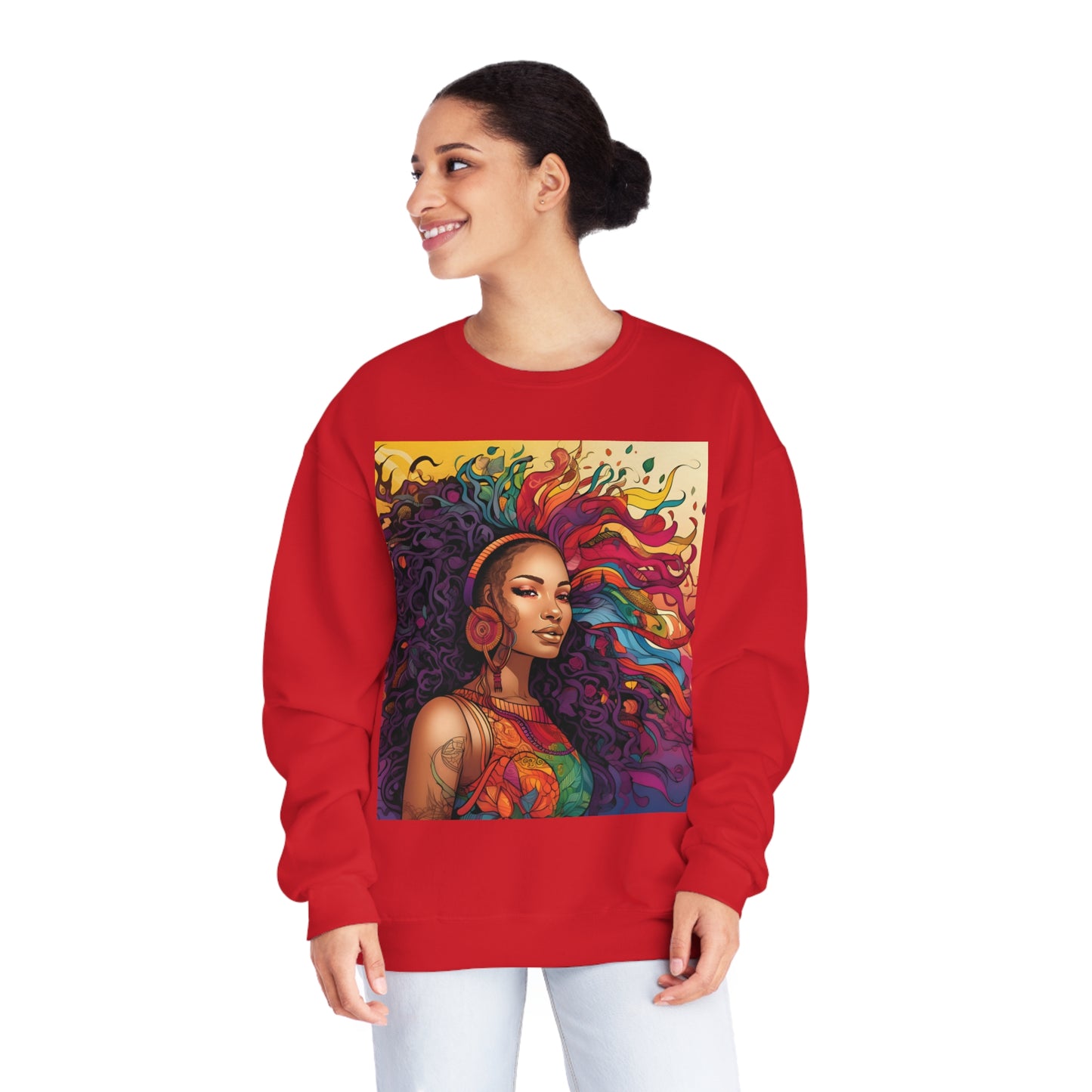 BGM Purple hair Unisex NuBlend® Crewneck Sweatshirt