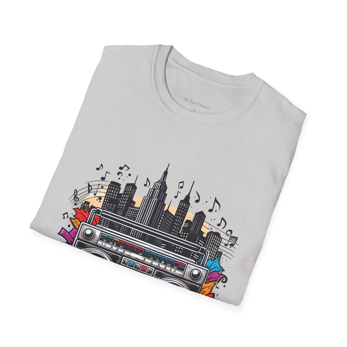 Hip Hop Boom Box Unisex Softstyle T-Shirt