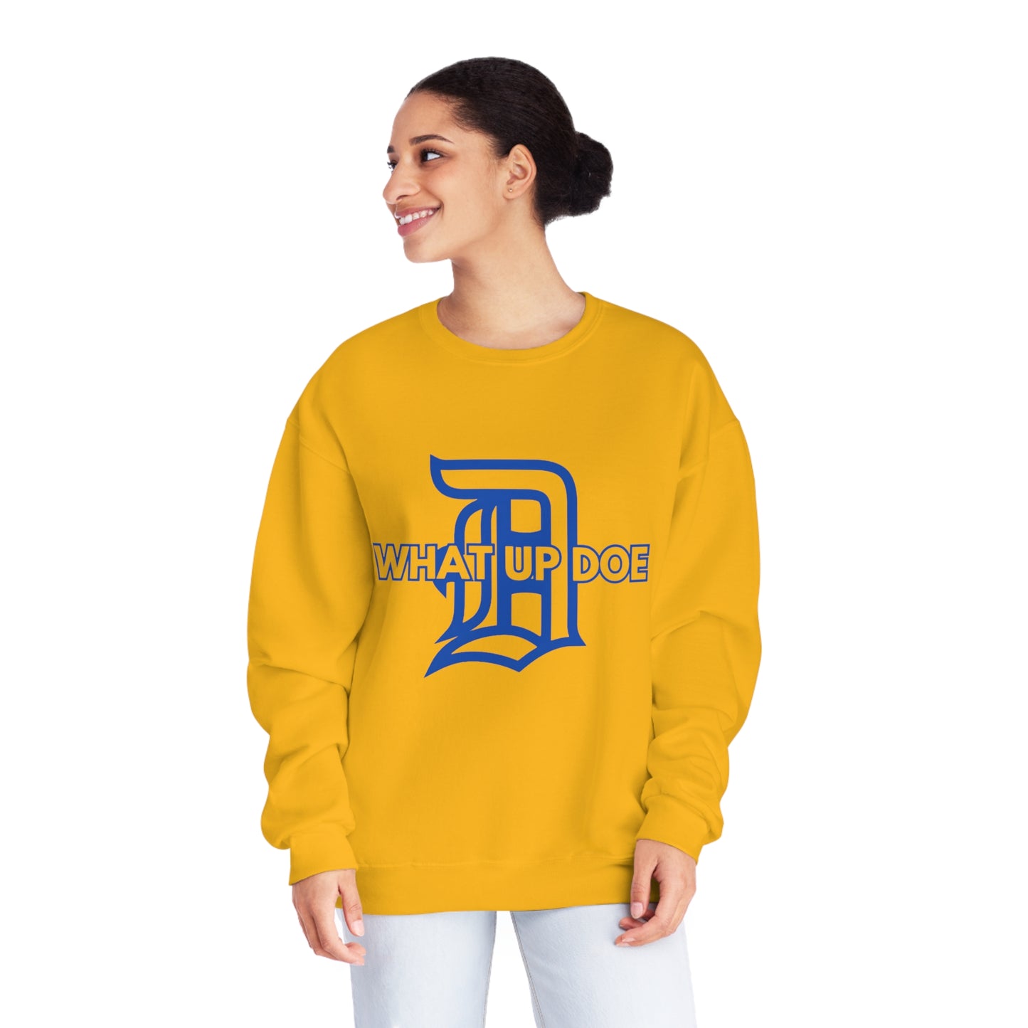 Royal Blue What Up Doe Unisex NuBlend® Crewneck Sweatshirt