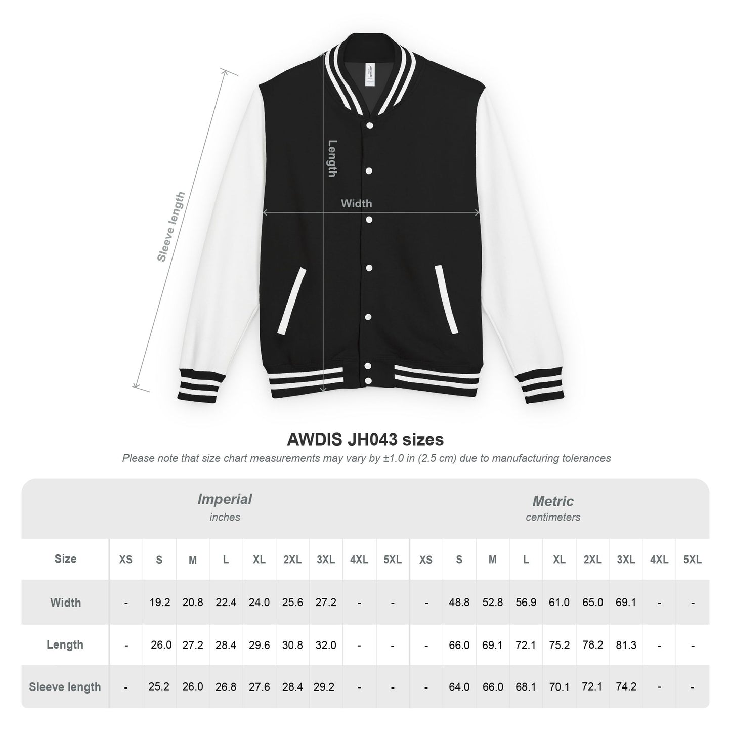 Finer By Design Unisex Heavyweight Letterman Jacket