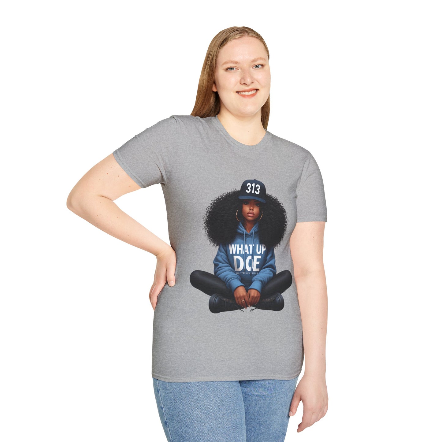 313 Detroit Girl Unisex Softstyle T-Shirt