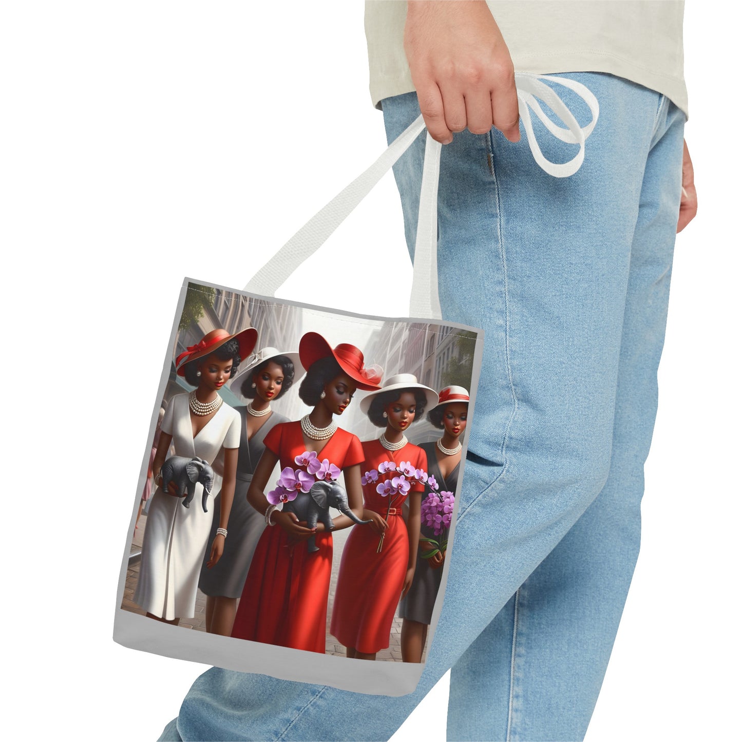Five Divas Tote Bag (AOP)