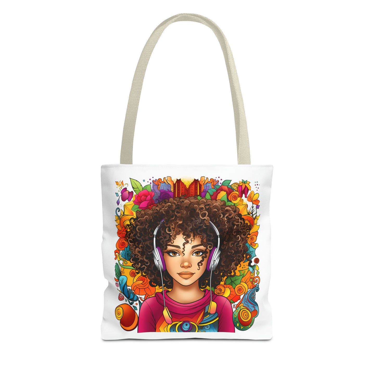 BGM Headphones Tote Bag (AOP)