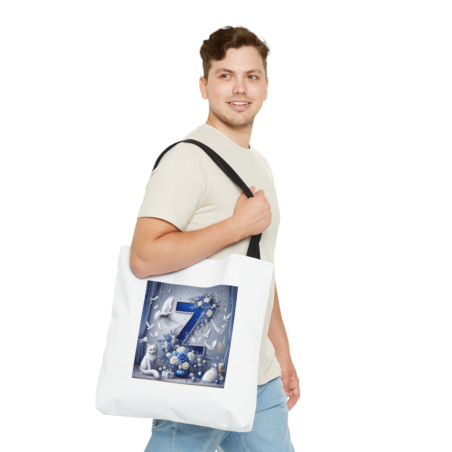 Finer Blue Z Tote Bag (AOP)