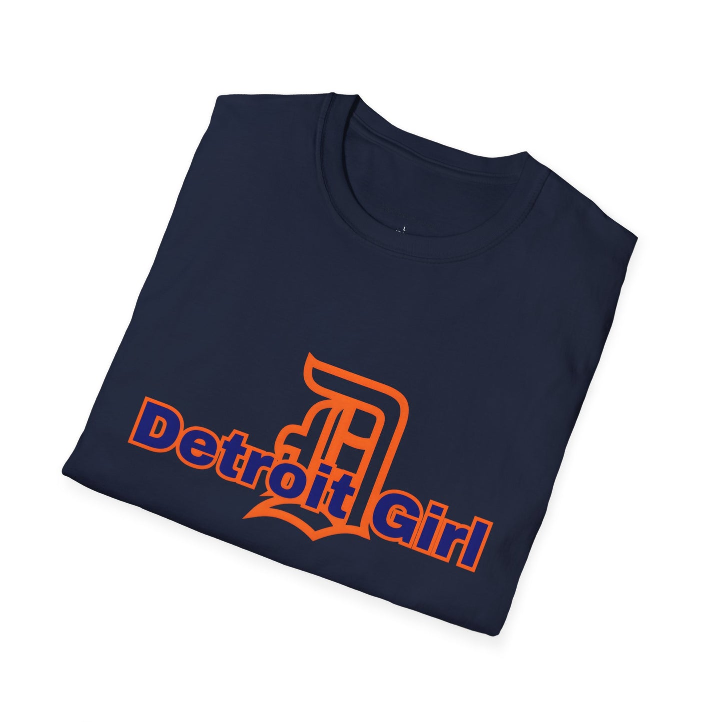 Detroit Girl Unisex Softstyle T-Shirt | Casual Fashion for Detroit Lovers, Gift for Birthdays, Holidays, and Celebrations