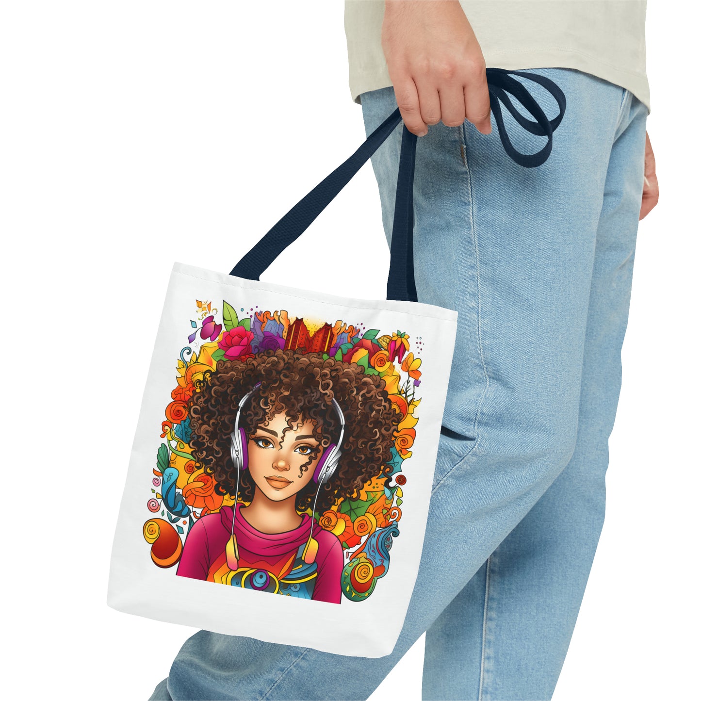 BGM Headphones Tote Bag (AOP)