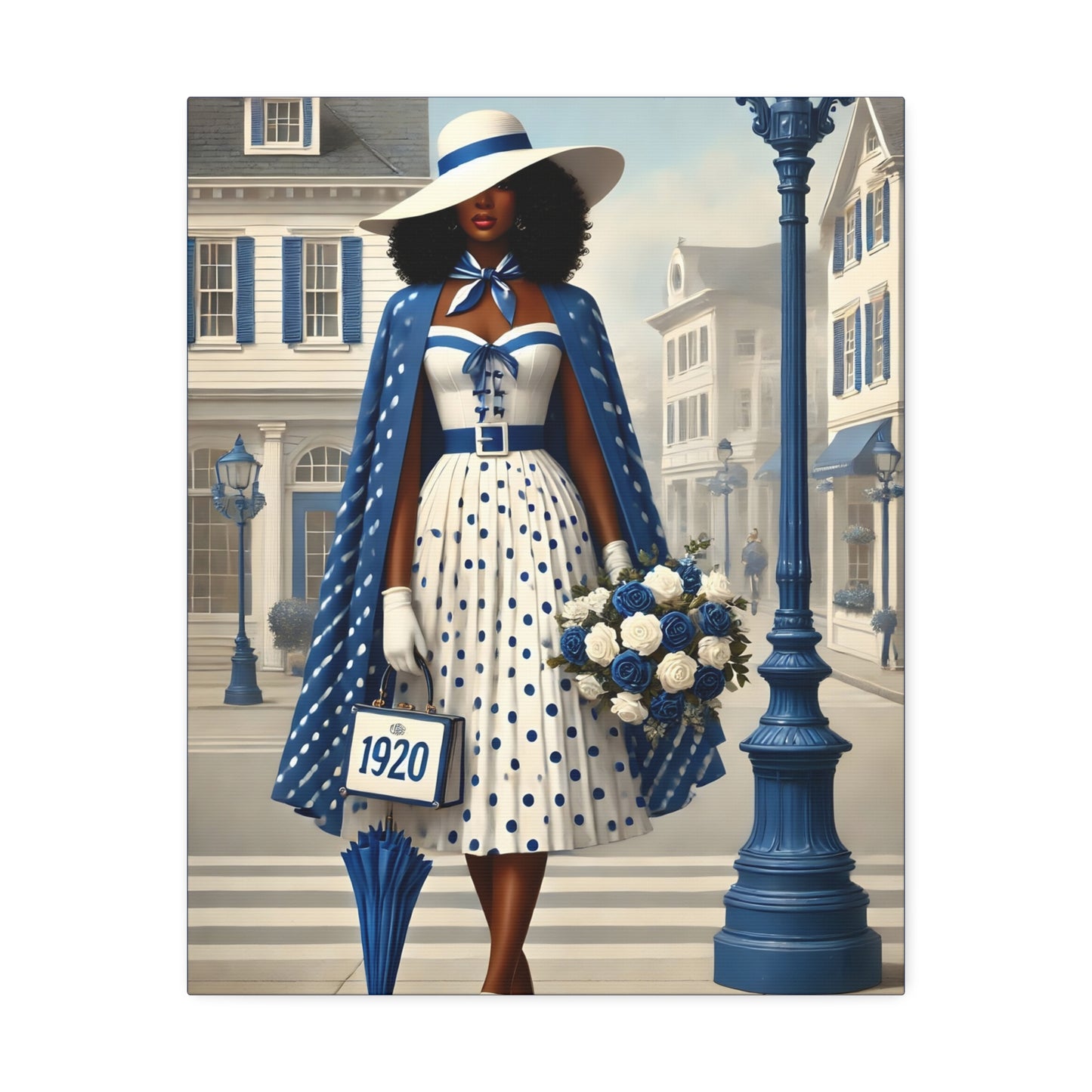 Finer Lady on a Stroll Canvas Stretched, 1.5''