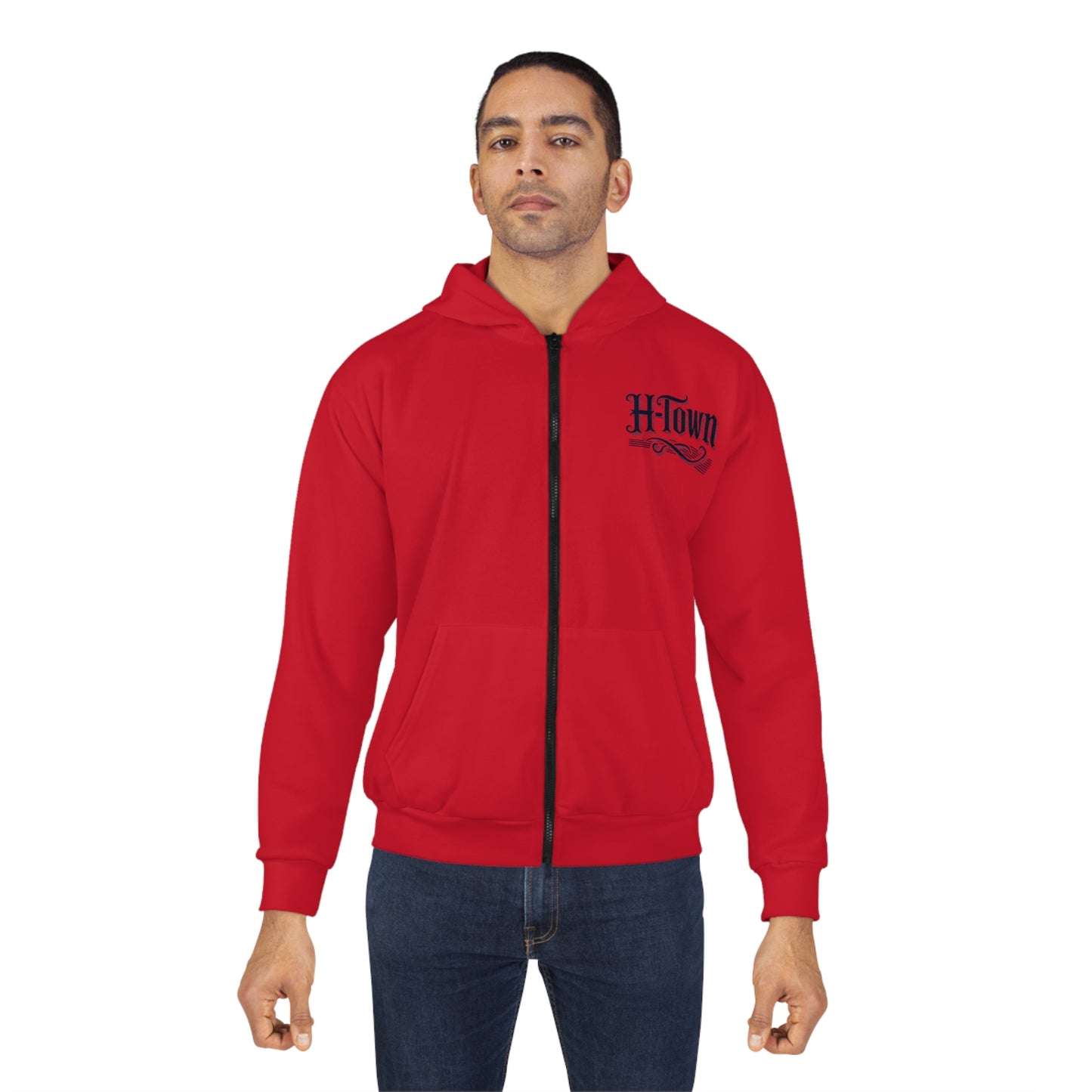 H-Town Unisex Zip Hoodie (AOP)