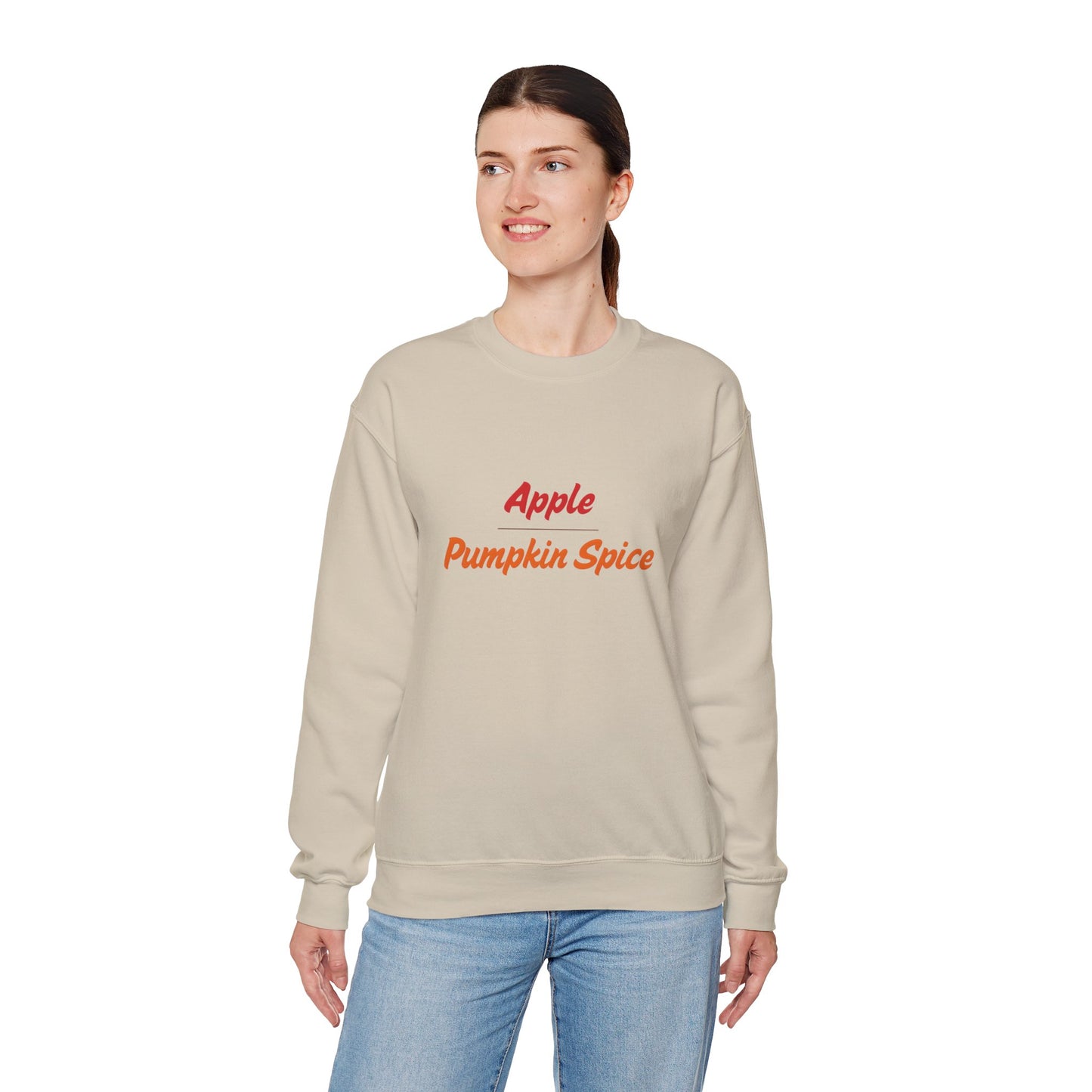 Apple over Pumpkin Spice Unisex Heavy Blend™ Crewneck Sweatshirt