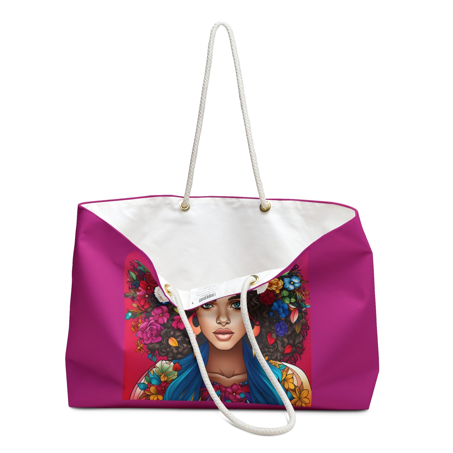 BGM Pink Floral Weekender Bag