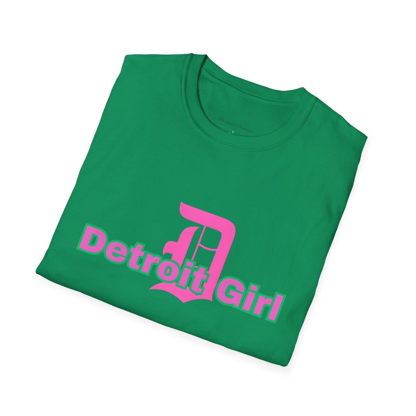 Detroit Girl Unisex Softstyle T-Shirt | Casual Fashion for Detroit Lovers, Gift for Birthdays, Holidays, and Celebrations