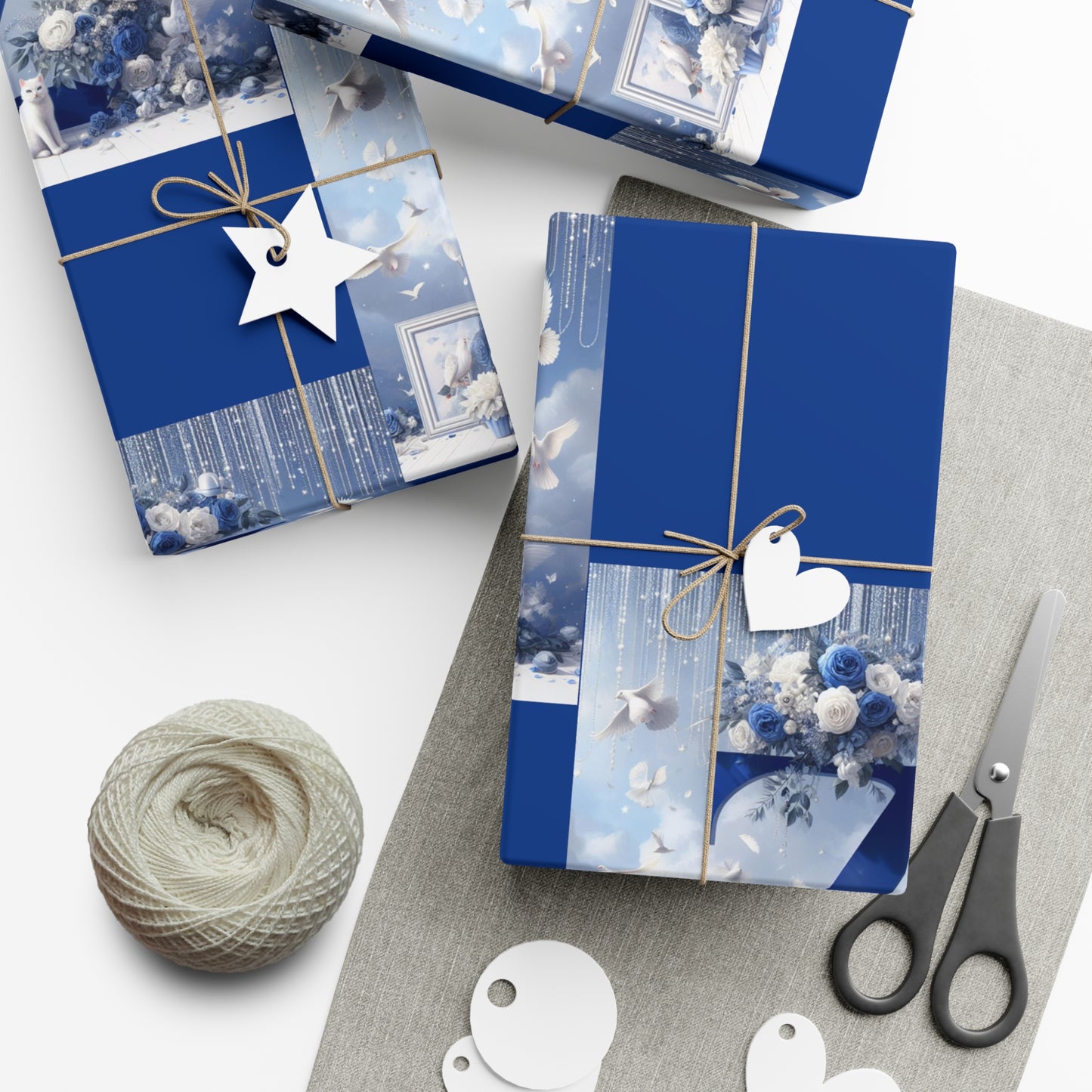 Blue Z Gift Wrap Papers