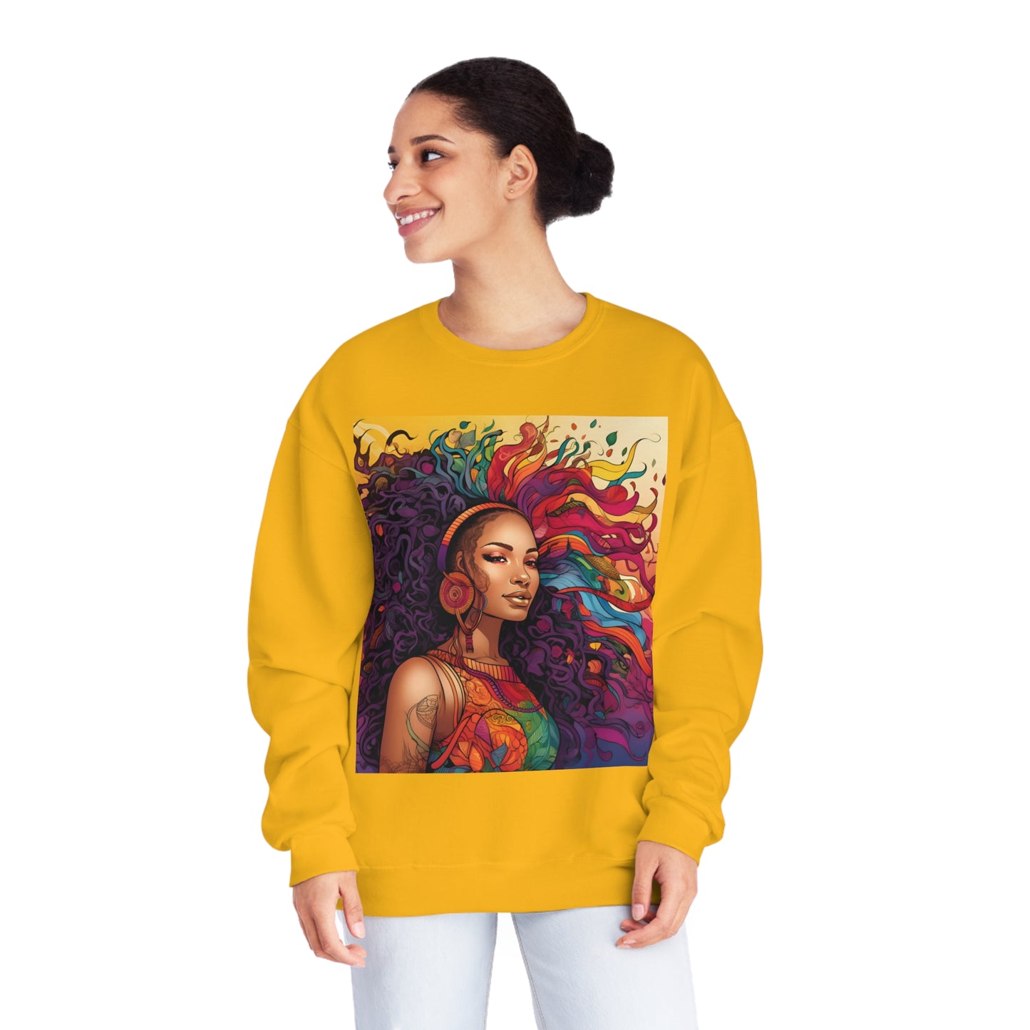 BGM Purple hair Unisex NuBlend® Crewneck Sweatshirt