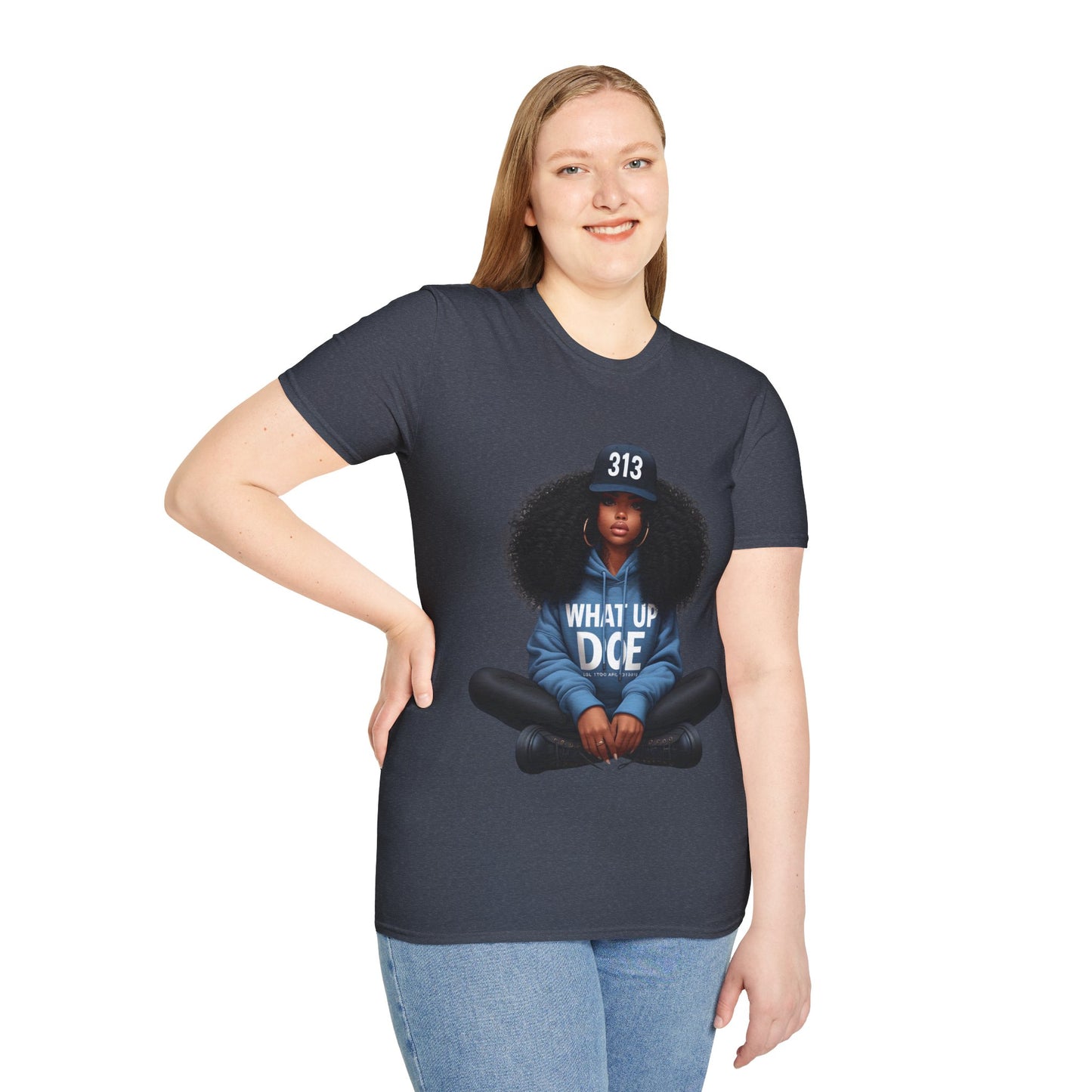 313 Detroit Girl Unisex Softstyle T-Shirt