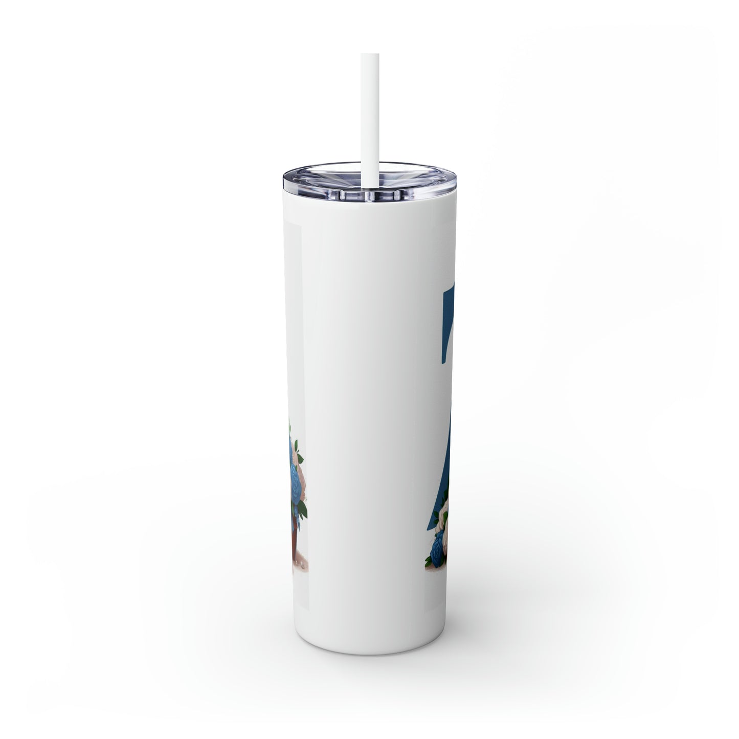 Finer Skinny Tumbler with Straw, 20oz