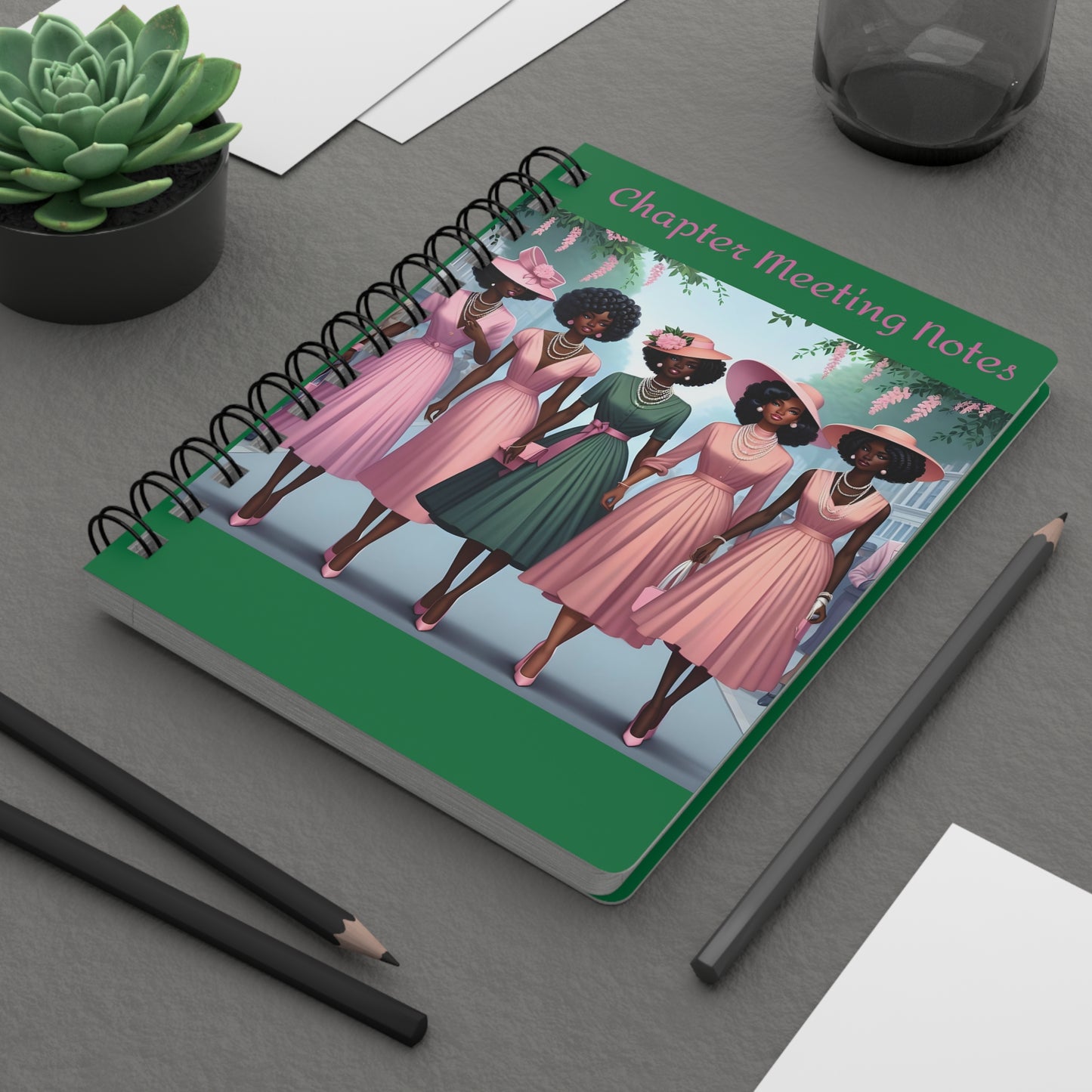 Pretty Women Chapter Meeting Notes Spiral Bound Journal
