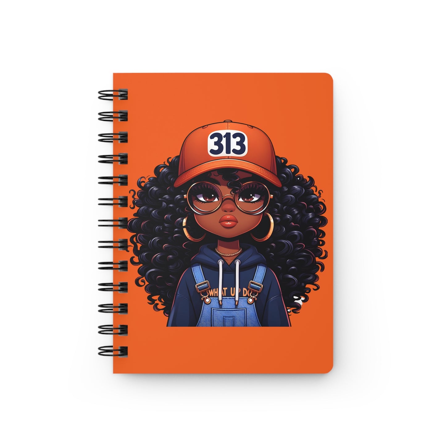 313 Orange Spiral Bound Journal