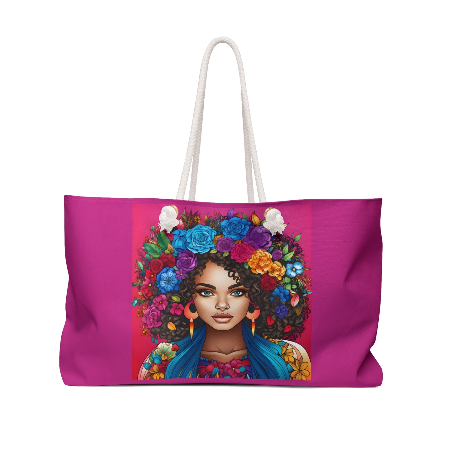BGM Pink Floral Weekender Bag