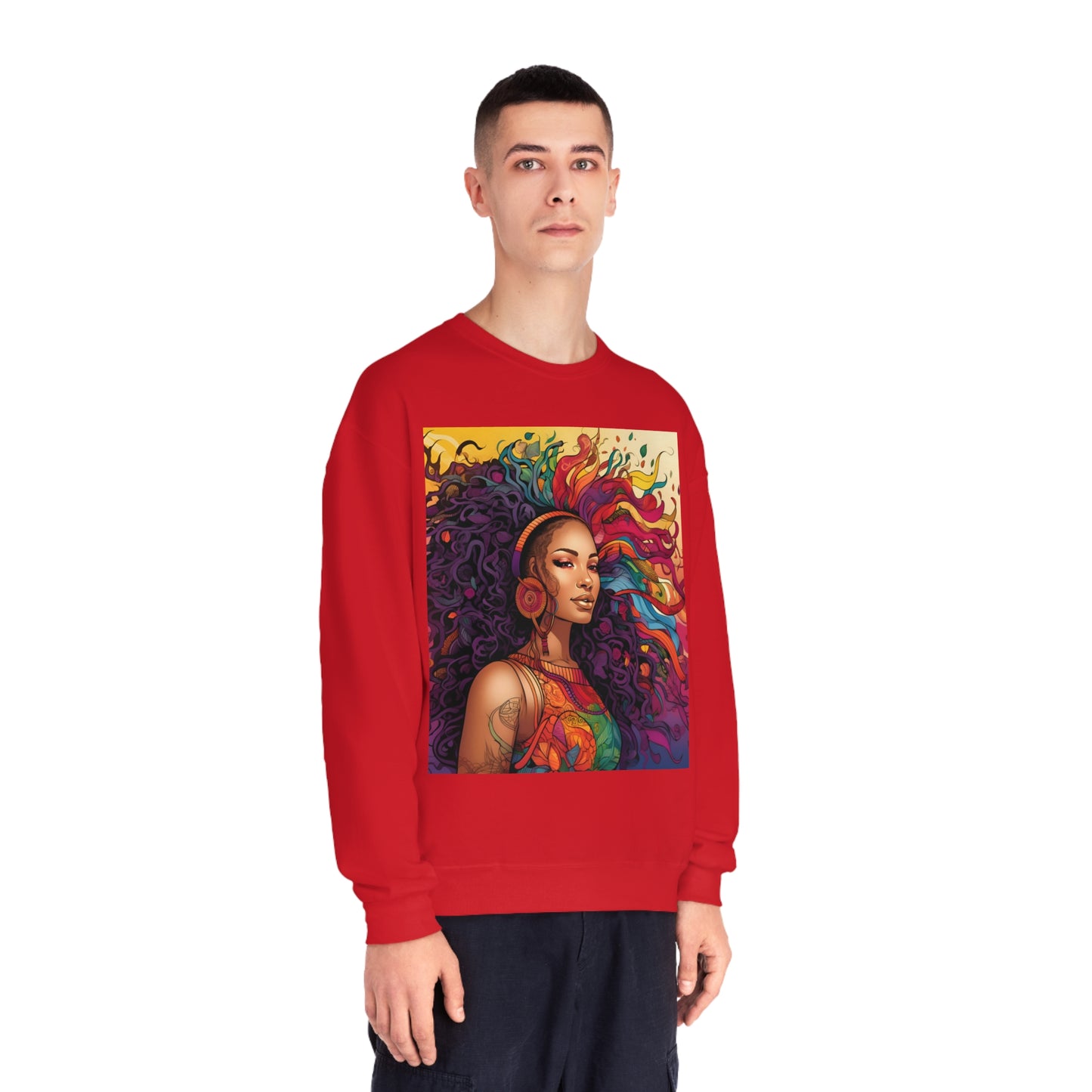 BGM Purple hair Unisex NuBlend® Crewneck Sweatshirt