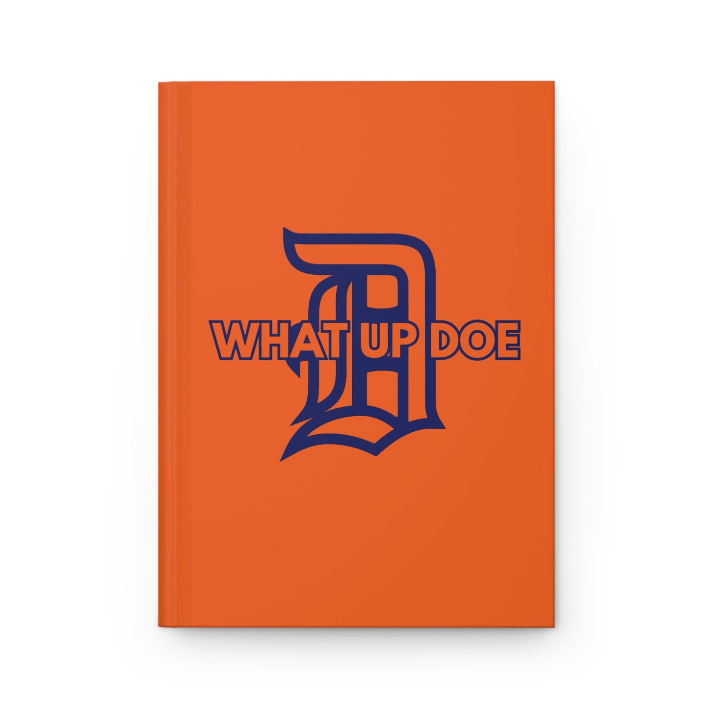 Navy Blue and Orange Hardcover Journal Matte