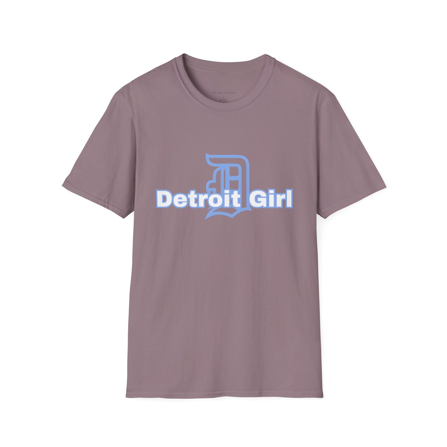 Detroit Girl Unisex Softstyle T-Shirt | Casual Fashion for Detroit Lovers, Gift for Birthdays, Holidays, and Celebrations